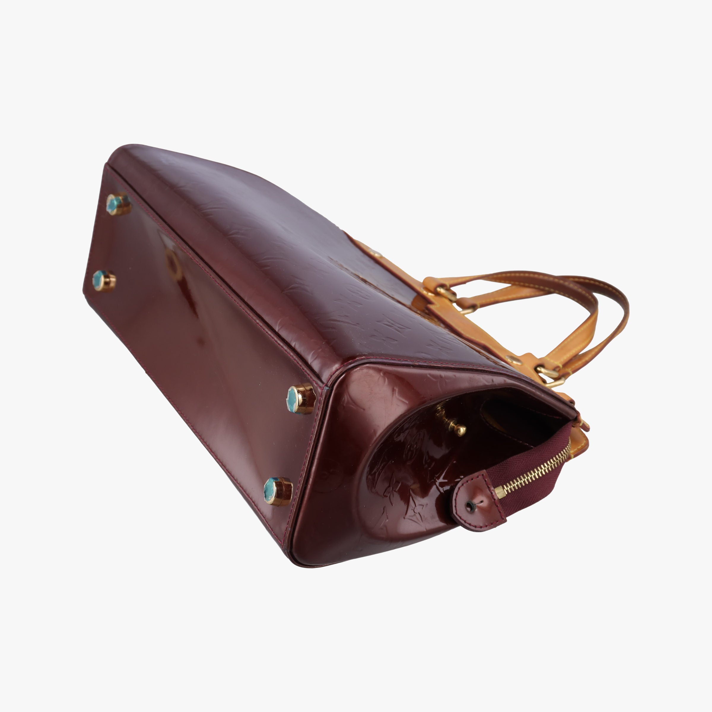 Pre-owned Louis Vuitton Brea MM AMARANTE Vernis M91619 handbag | stylenewstar