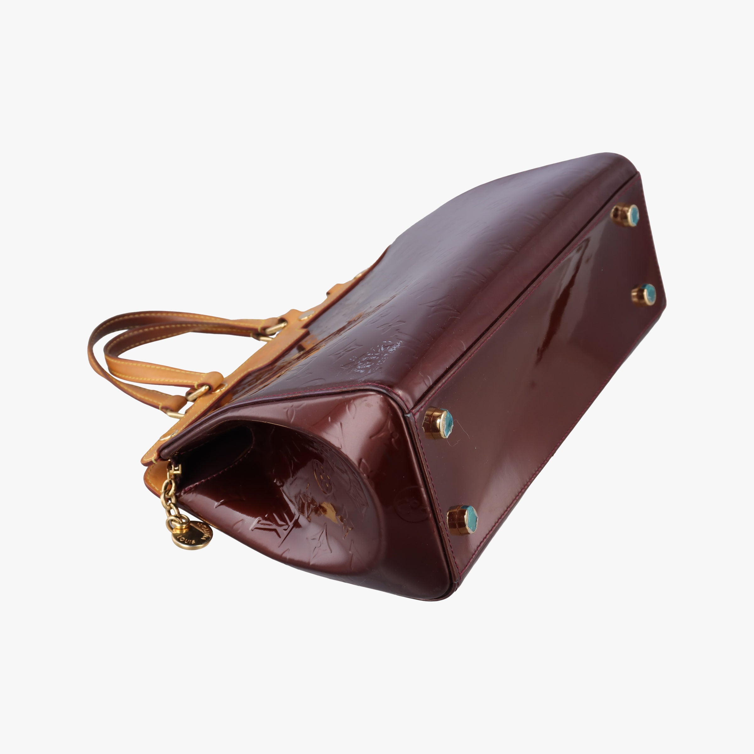 Pre-owned Louis Vuitton Brea MM AMARANTE Vernis M91619 handbag | stylenewstar