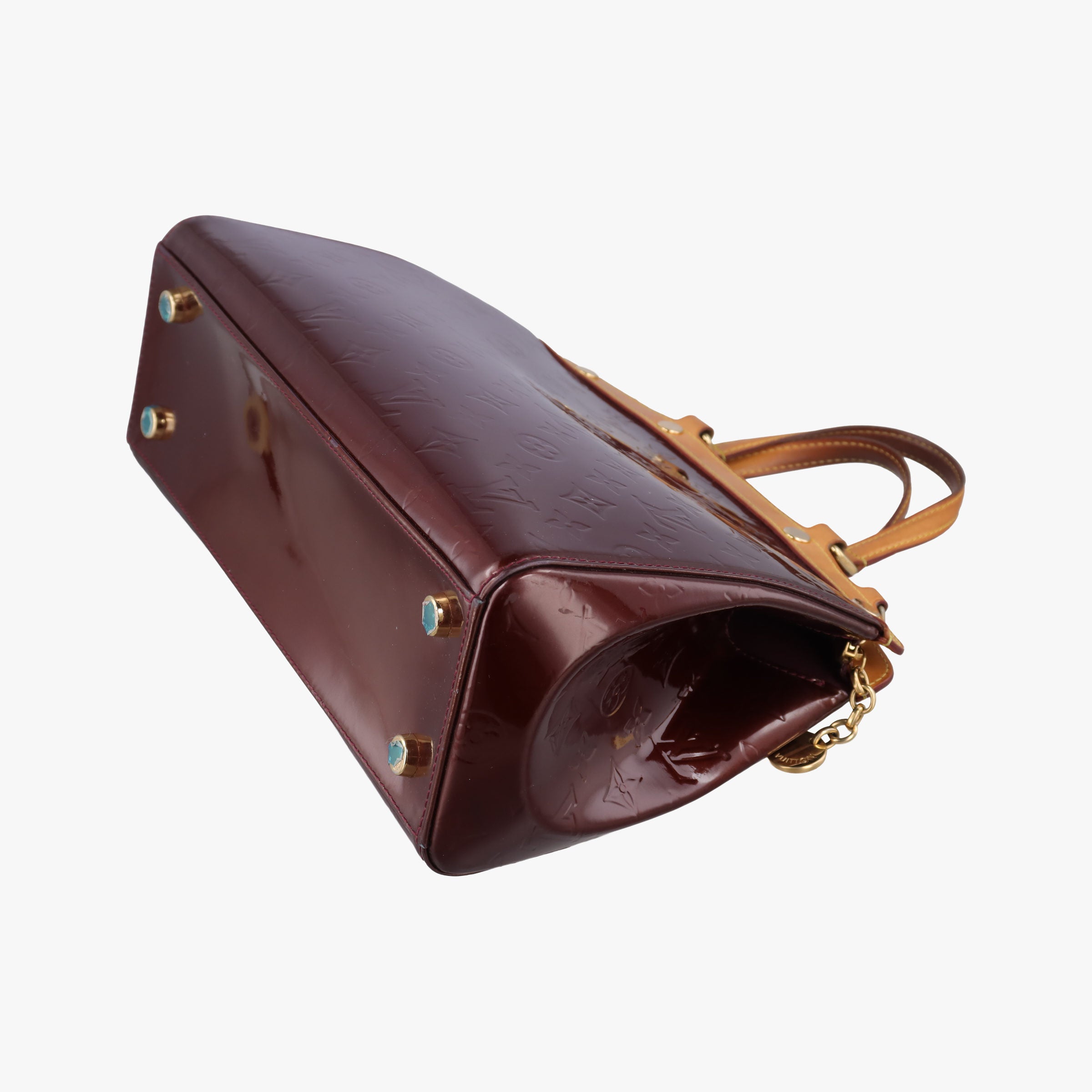 Pre-owned Louis Vuitton Brea MM AMARANTE Vernis M91619 handbag | stylenewstar