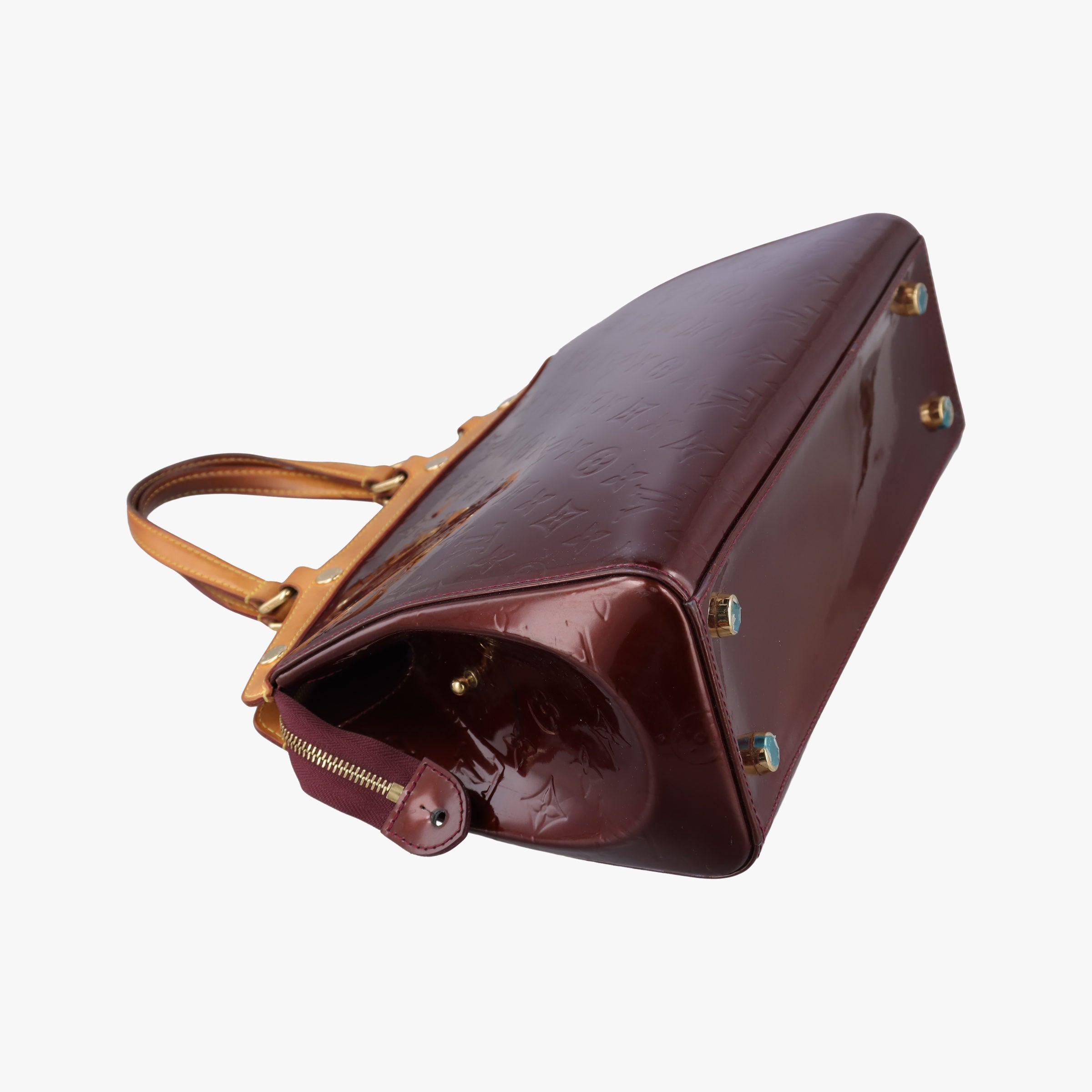 Pre-owned Louis Vuitton Brea MM AMARANTE Vernis M91619 handbag | stylenewstar