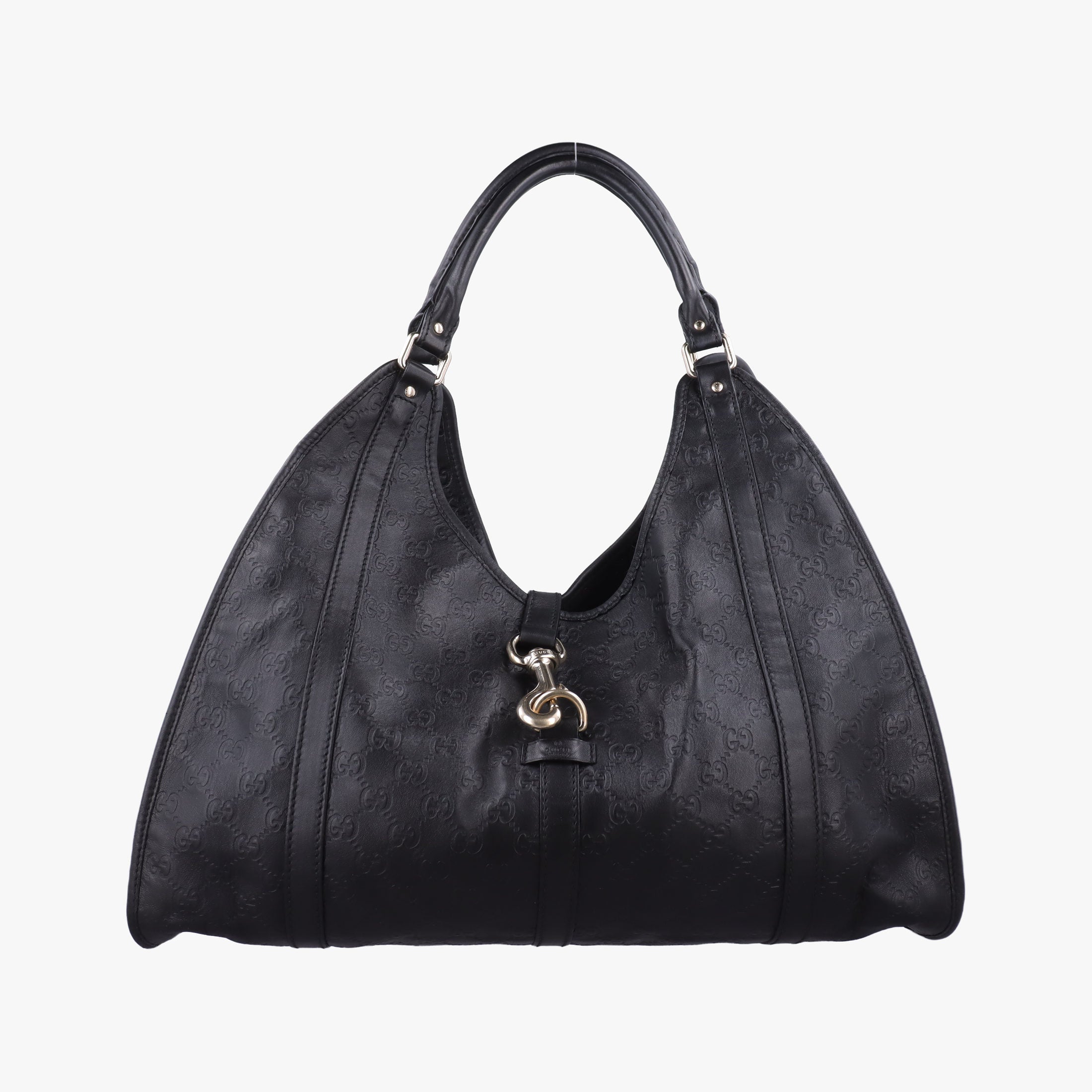 Pre-owned Gucci New Jackie Black Leather 203493 handbag | stylenewstar