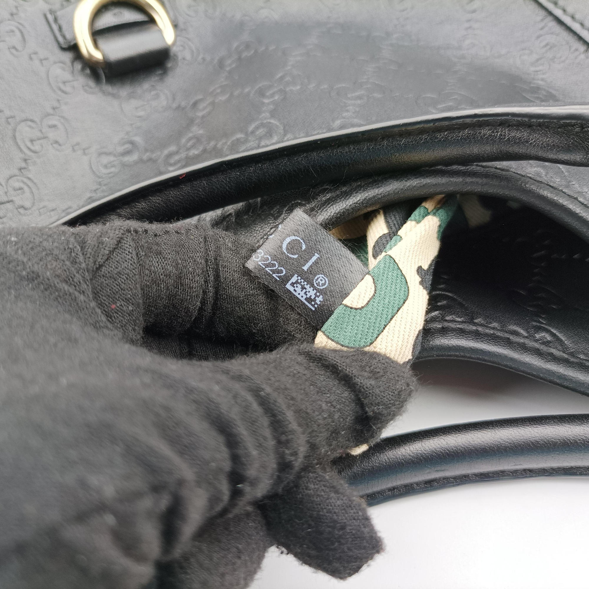 Pre-owned Gucci New Jackie Black Leather 203493 handbag | stylenewstar