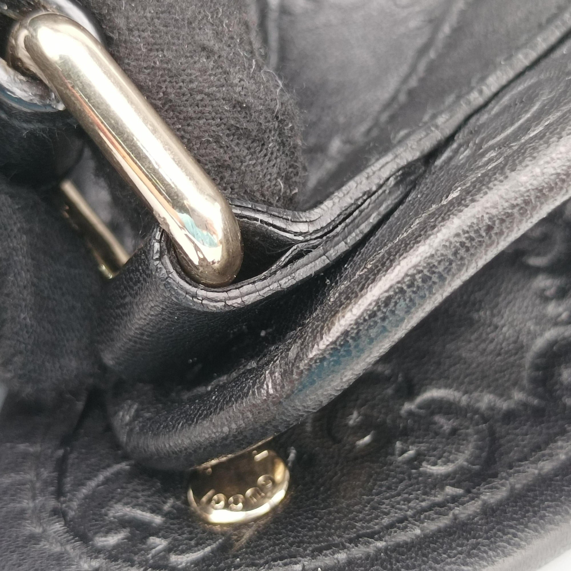 Pre-owned Gucci New Jackie Black Leather 203493 handbag | stylenewstar
