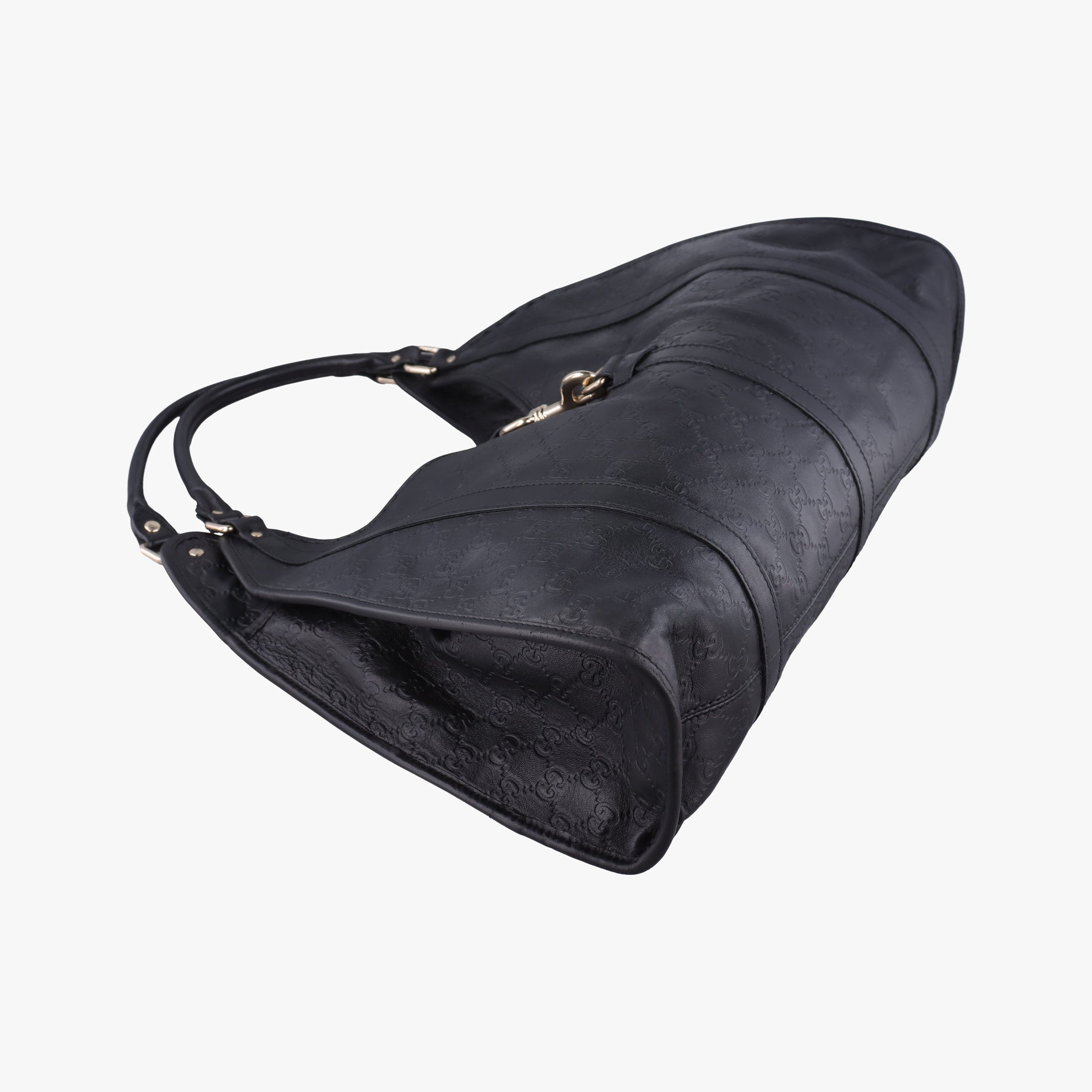 Pre-owned Gucci New Jackie Black Leather 203493 handbag | stylenewstar