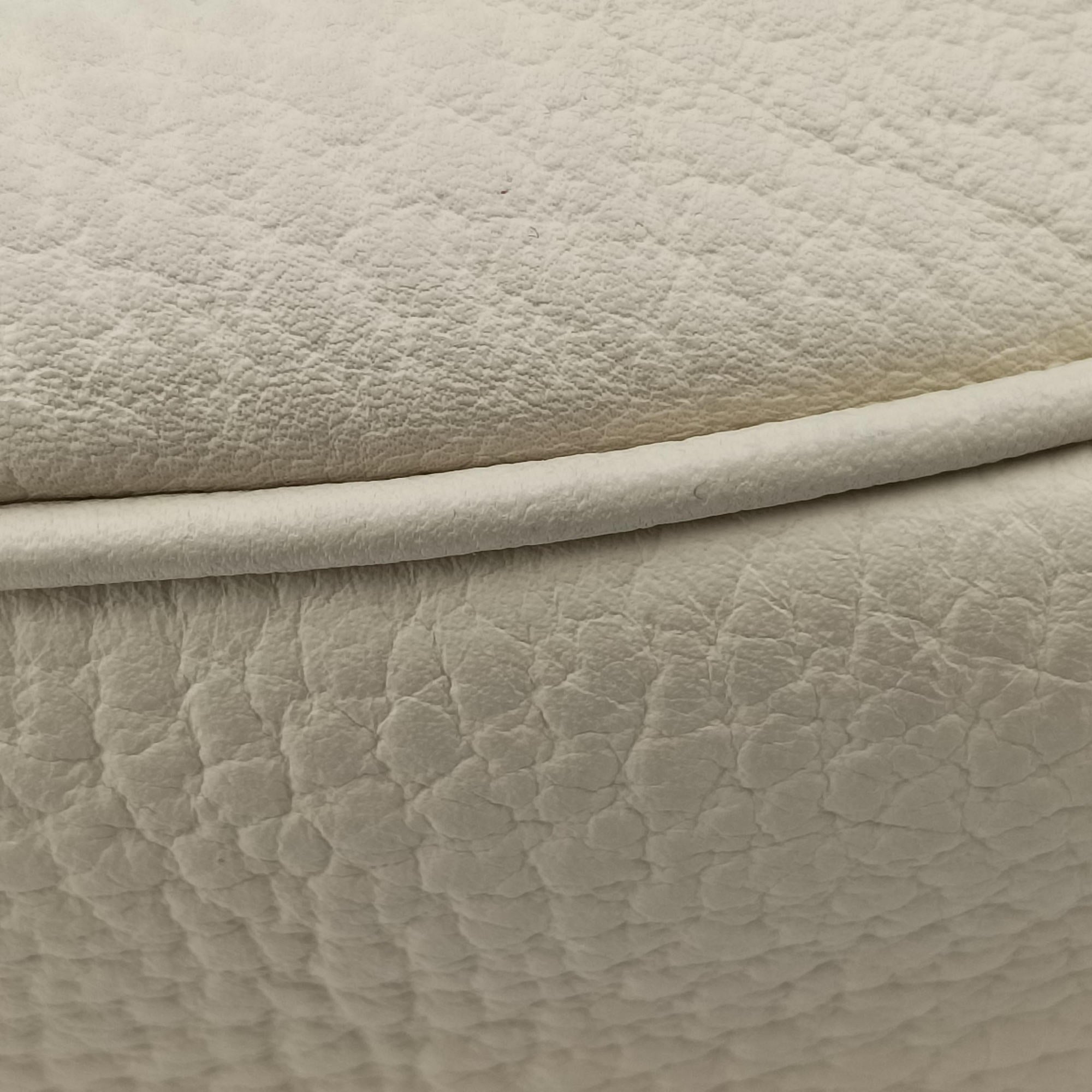 Pre-owned Gucci Bamboo Ring Hobo White Leather 211519 handbag | stylenewstar
