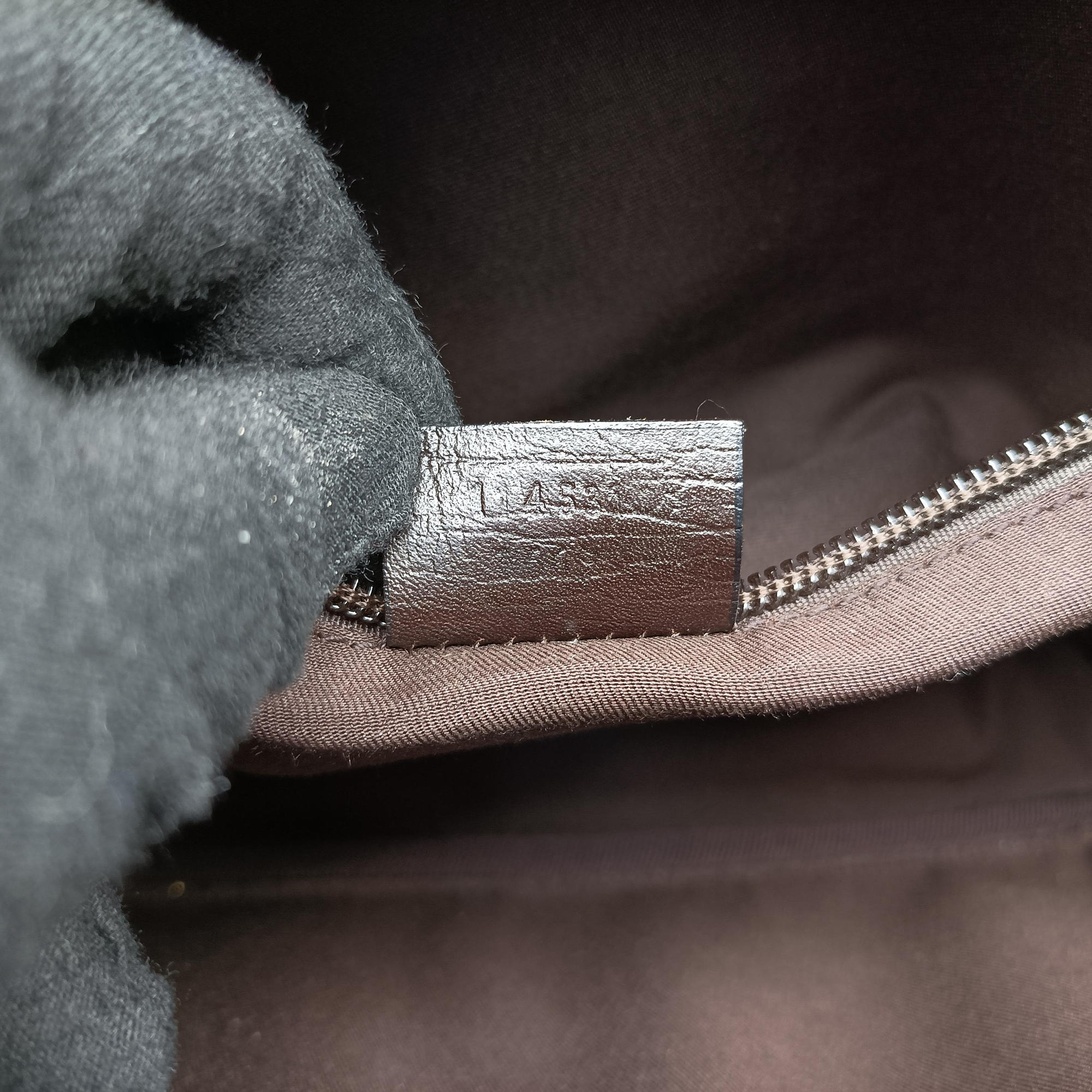 Pre-owned Gucci GG Plus Brownxbeige PVC coated canvasxLeather 114531 shoulderbag | stylenewstar