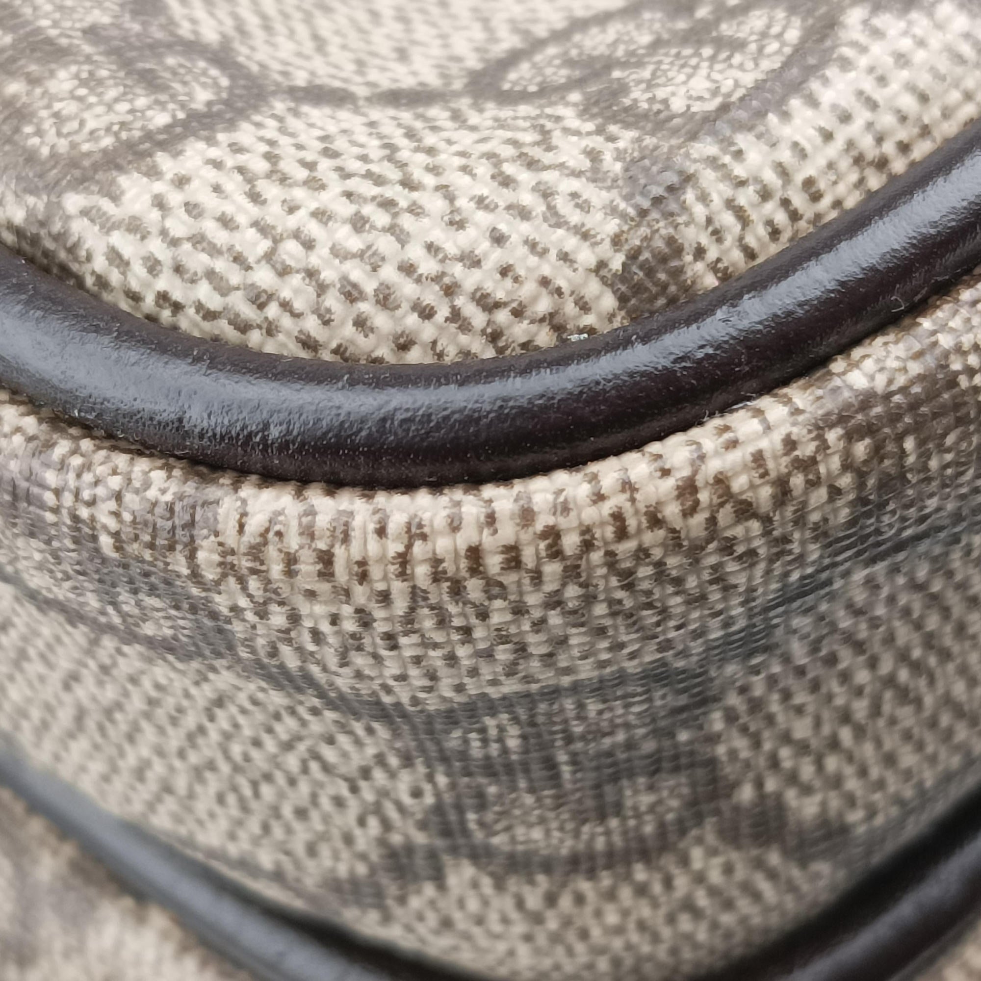 Pre-owned Gucci GG Plus Brownxbeige PVC coated canvasxLeather 114531 shoulderbag | stylenewstar