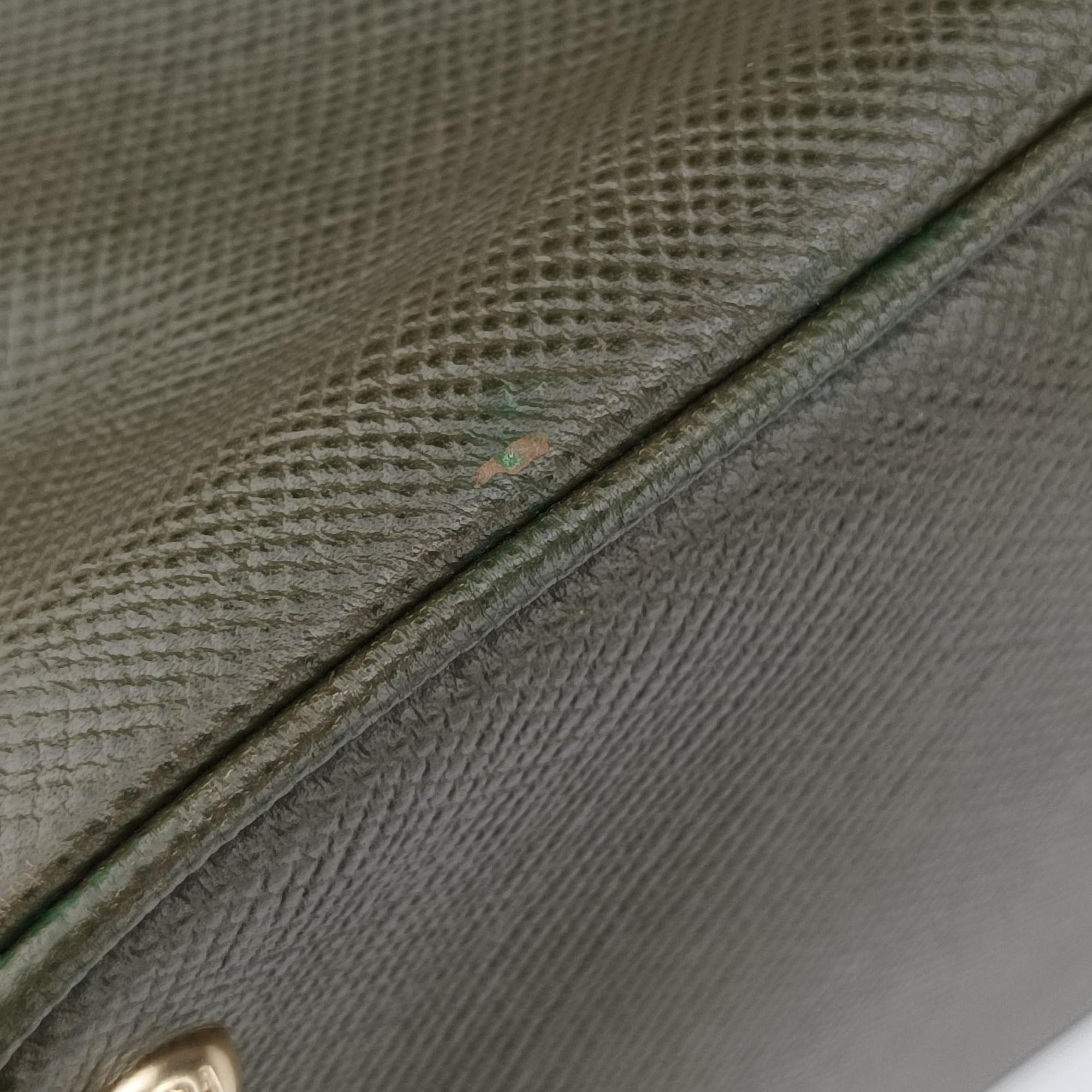 Pre-owned Prada Cuir Open Promenade Satchel Green SAFFIANO Leather  shoulderbag | stylenewstar