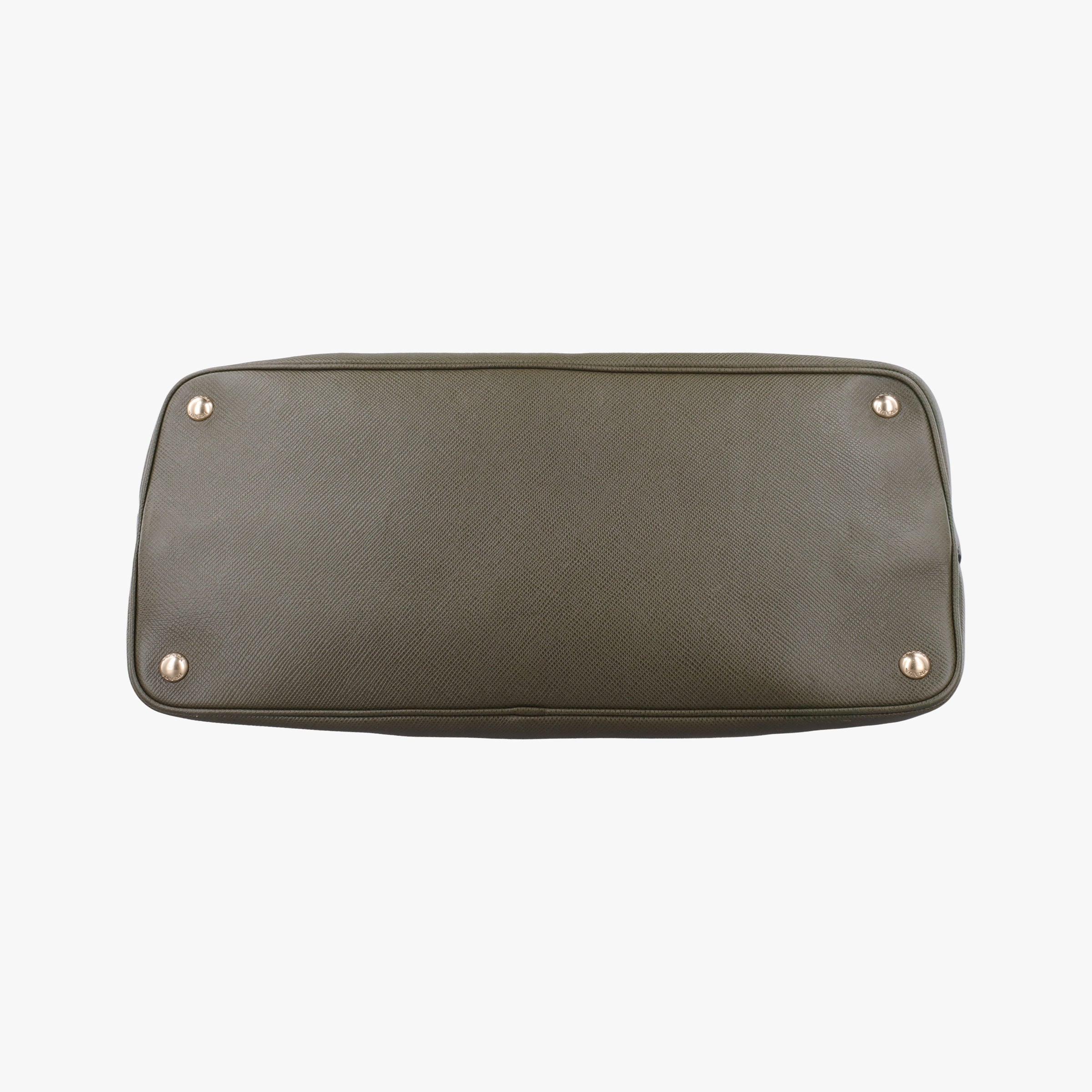 Pre-owned Prada Cuir Open Promenade Satchel Green SAFFIANO Leather  shoulderbag | stylenewstar
