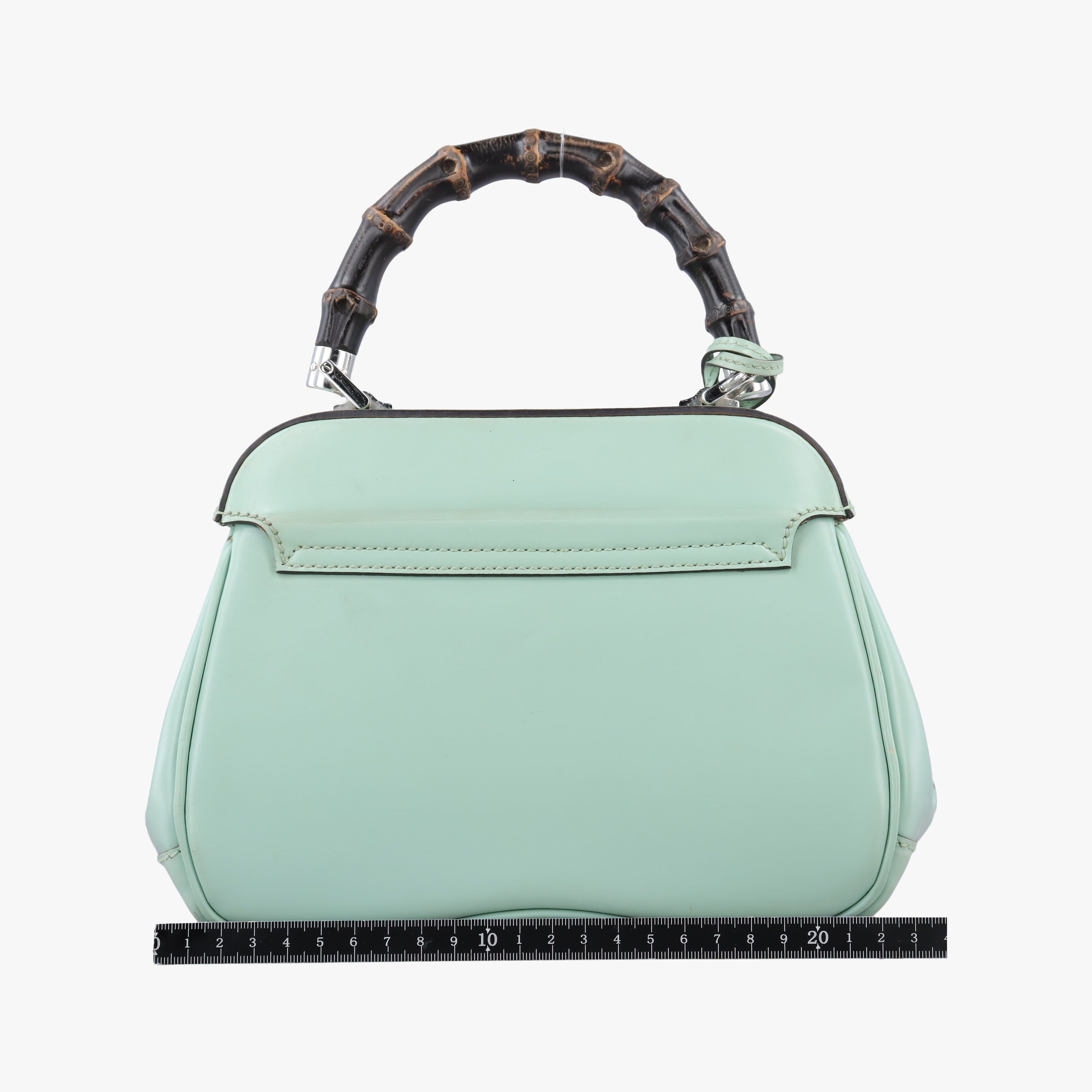 Pre-owned Gucci Bamboo Green Leather 353522 shoulderbag | stylenewstar