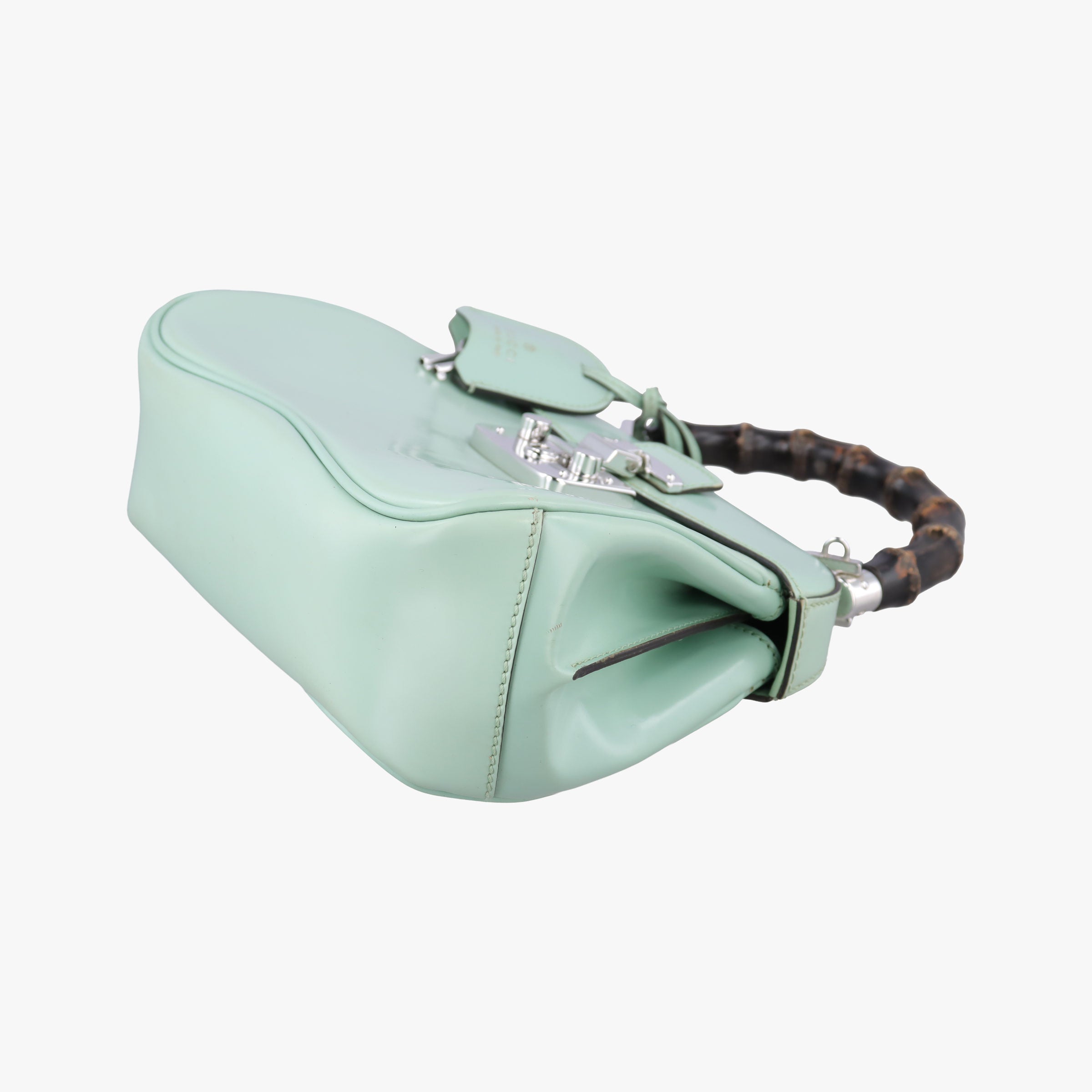 Pre-owned Gucci Bamboo Green Leather 353522 shoulderbag | stylenewstar