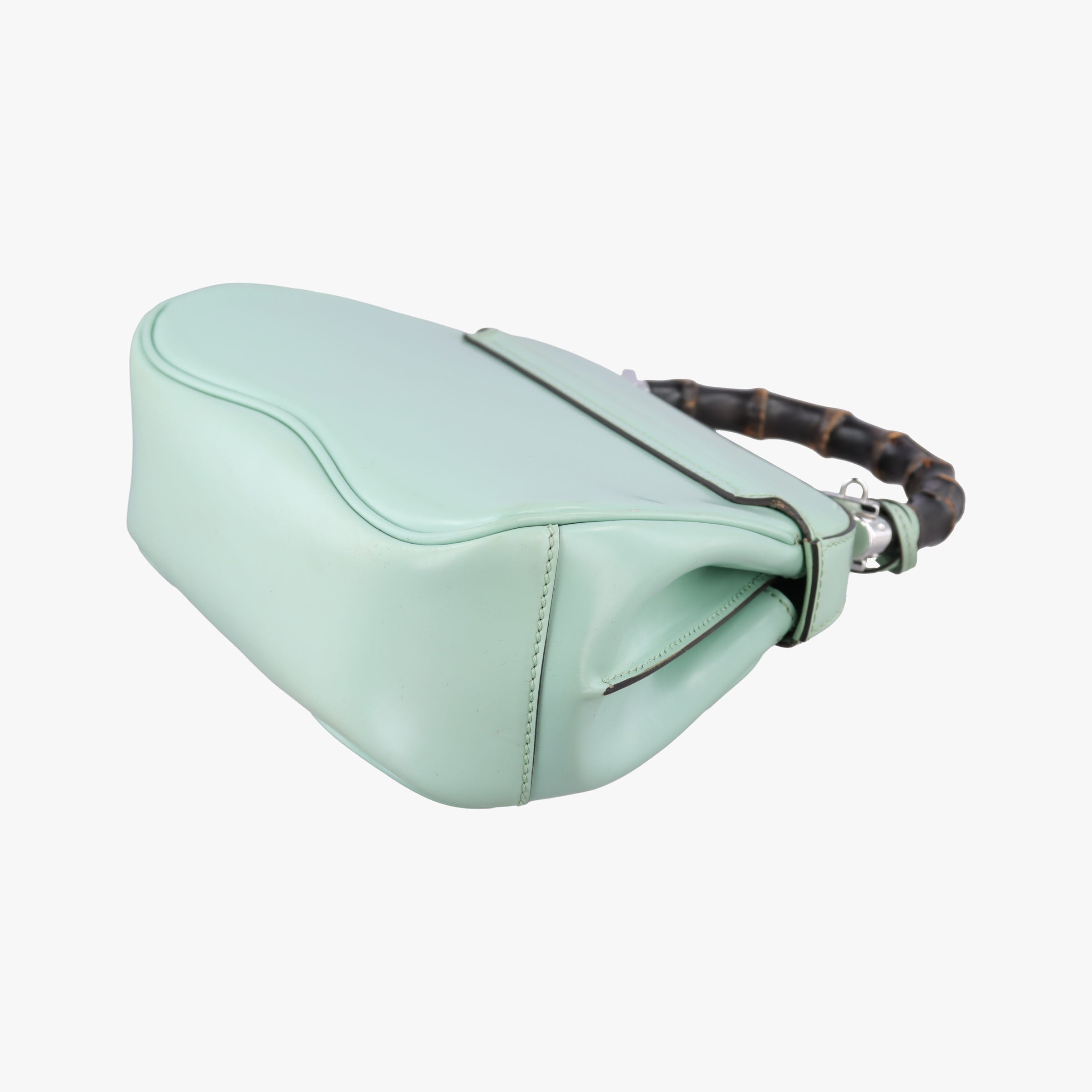 Pre-owned Gucci Bamboo Green Leather 353522 shoulderbag | stylenewstar