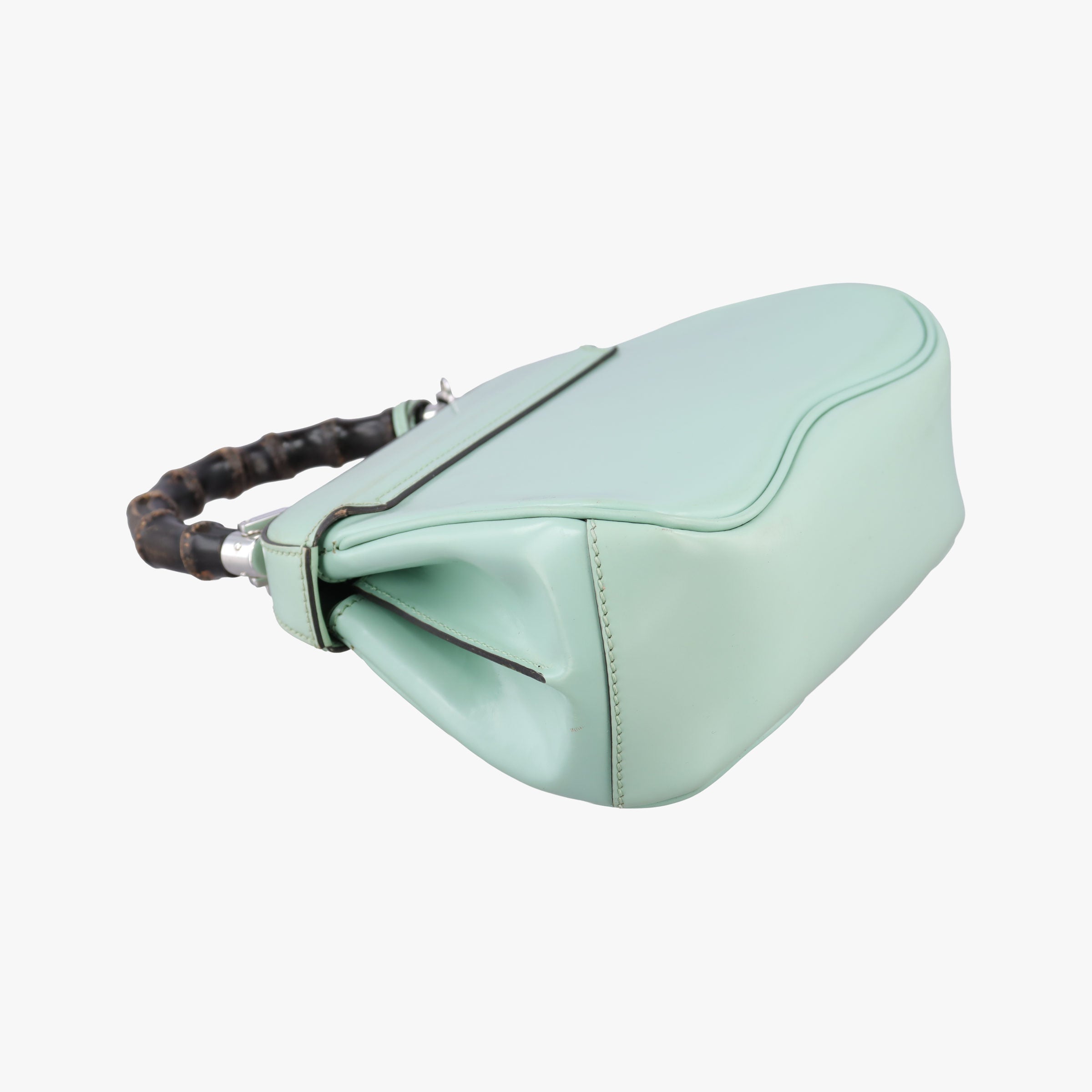 Pre-owned Gucci Bamboo Green Leather 353522 shoulderbag | stylenewstar