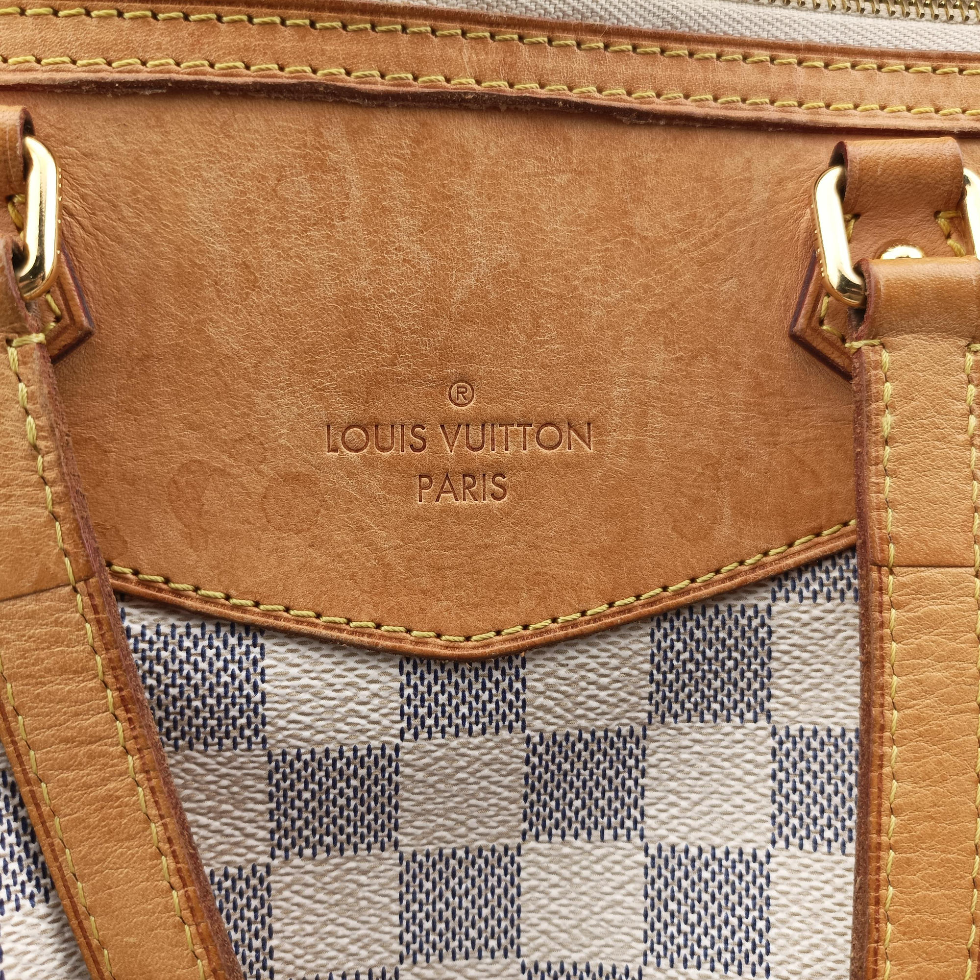 Pre-owned Louis Vuitton SIRACUSA GM AZUR Damier Canvas N41111 shoulderbag | stylenewstar