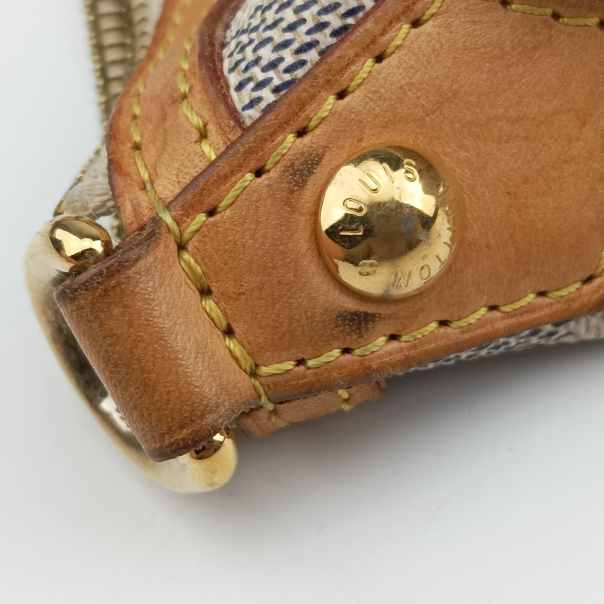 Pre-owned Louis Vuitton SIRACUSA GM AZUR Damier Canvas N41111 shoulderbag | stylenewstar