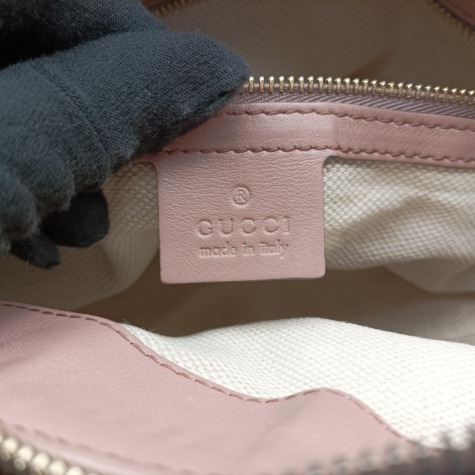 Pre-owned Gucci Soho Beige Patent Leather 308362 shoulderbag | stylenewstar