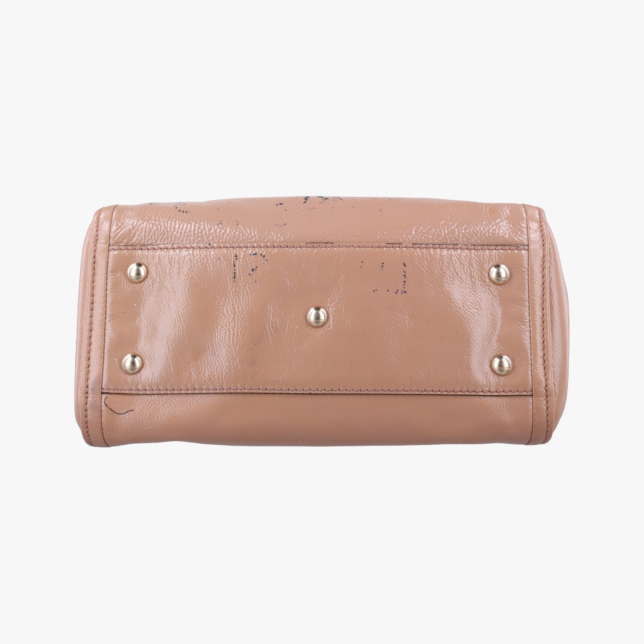 Pre-owned Gucci Soho Beige Patent Leather 282309 shoulderbag | stylenewstar