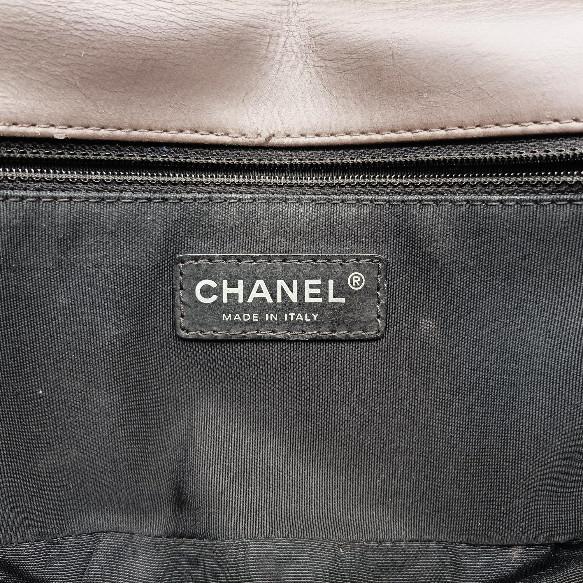 Vintage Chanel BOY CHANEL Black×Brown Leather A66713 shoulderbag | stylenewstar