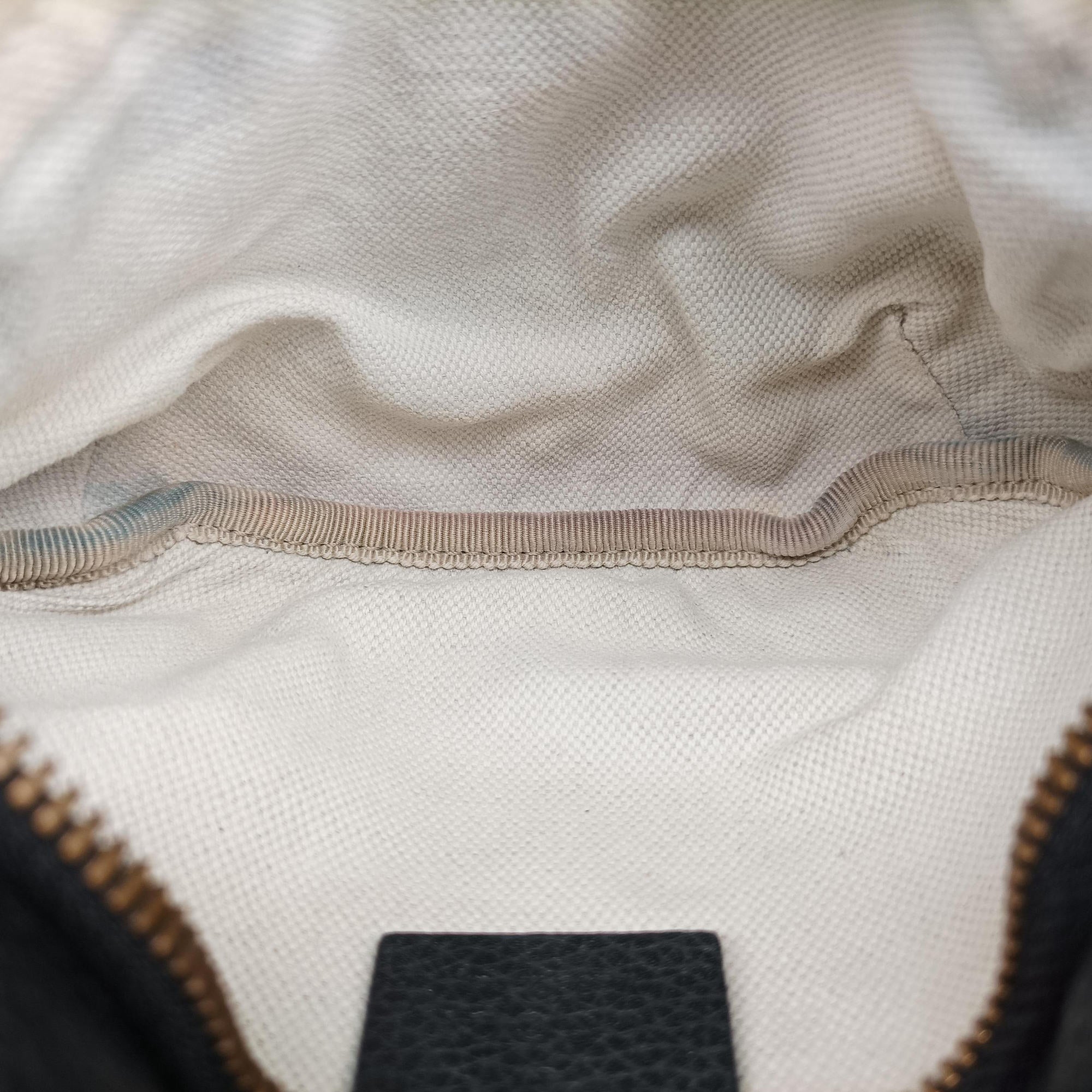 Pre-owned Gucci Gucci Print Black Leather 527792 bum bag/waist bag | stylenewstar
