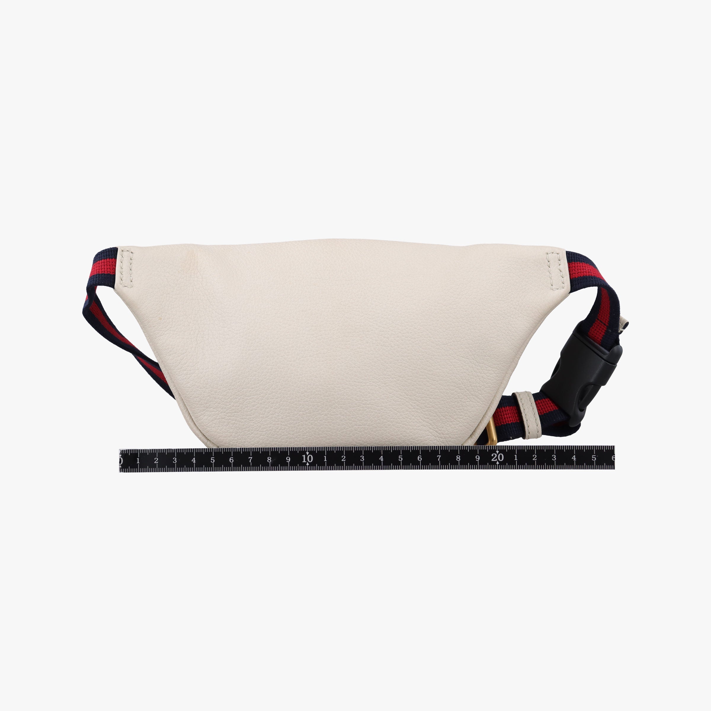 Pre-owned Gucci Gucci print White Leather 527792 bum bag/waist bag | stylenewstar