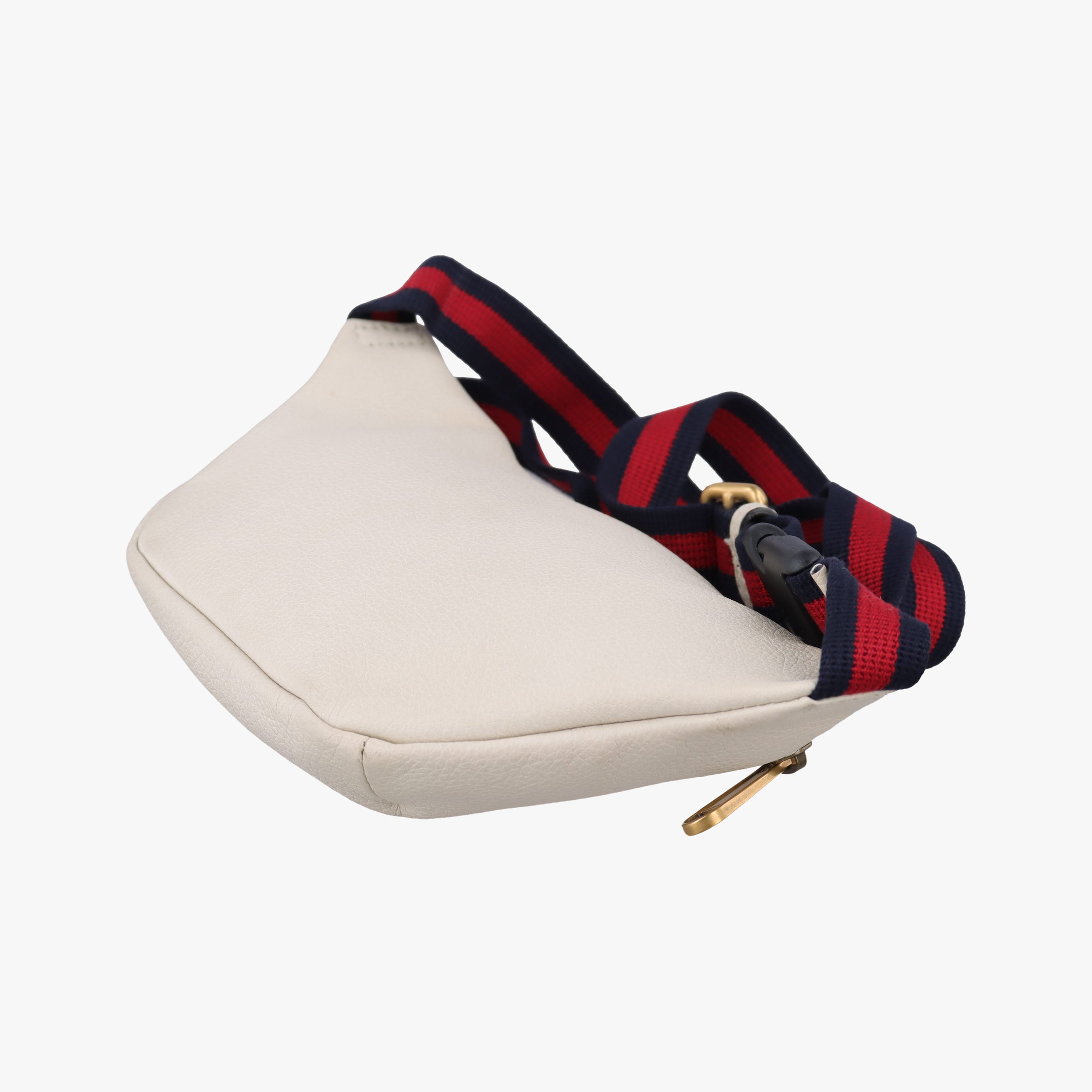 Pre-owned Gucci Gucci print White Leather 527792 bum bag/waist bag | stylenewstar