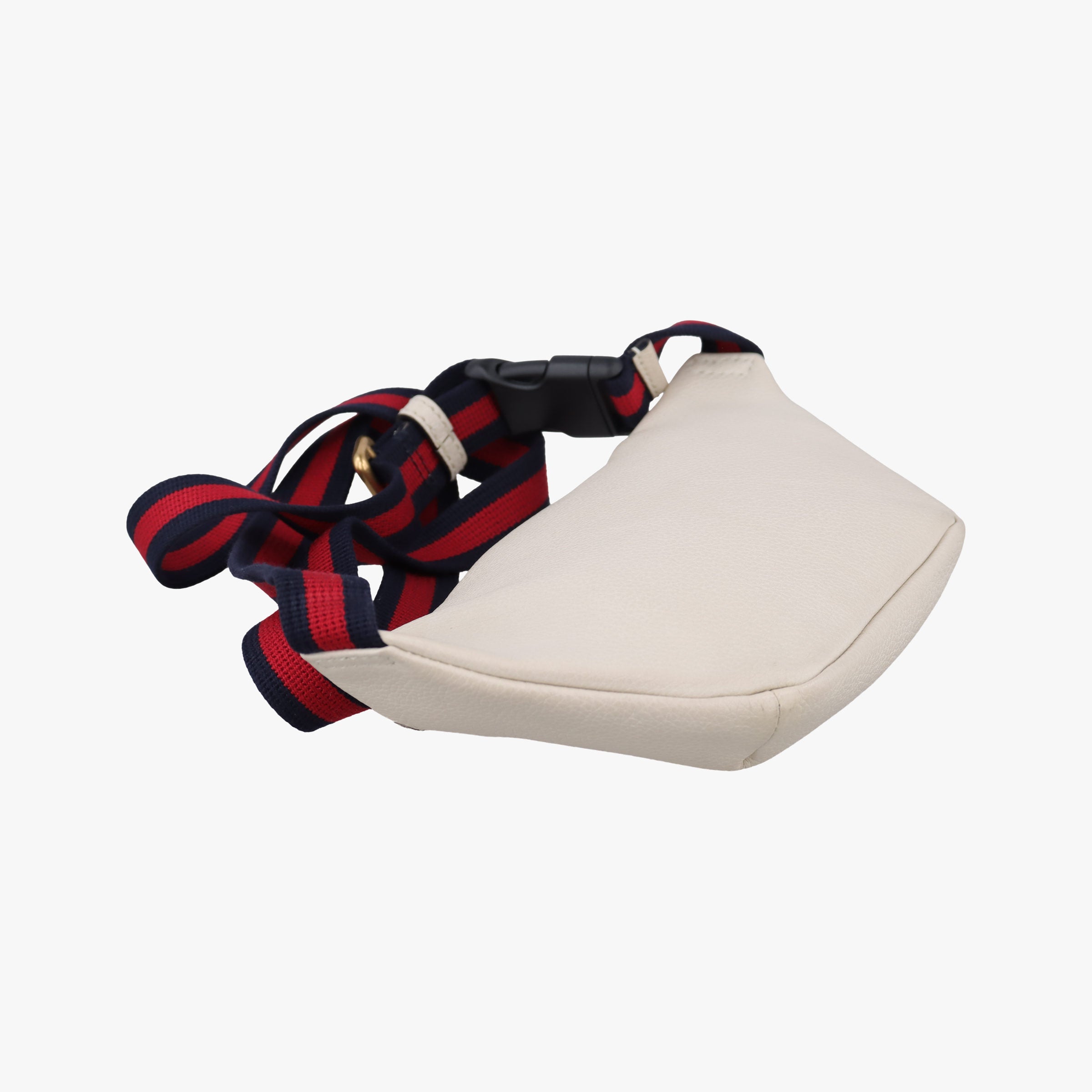 Pre-owned Gucci Gucci print White Leather 527792 bum bag/waist bag | stylenewstar