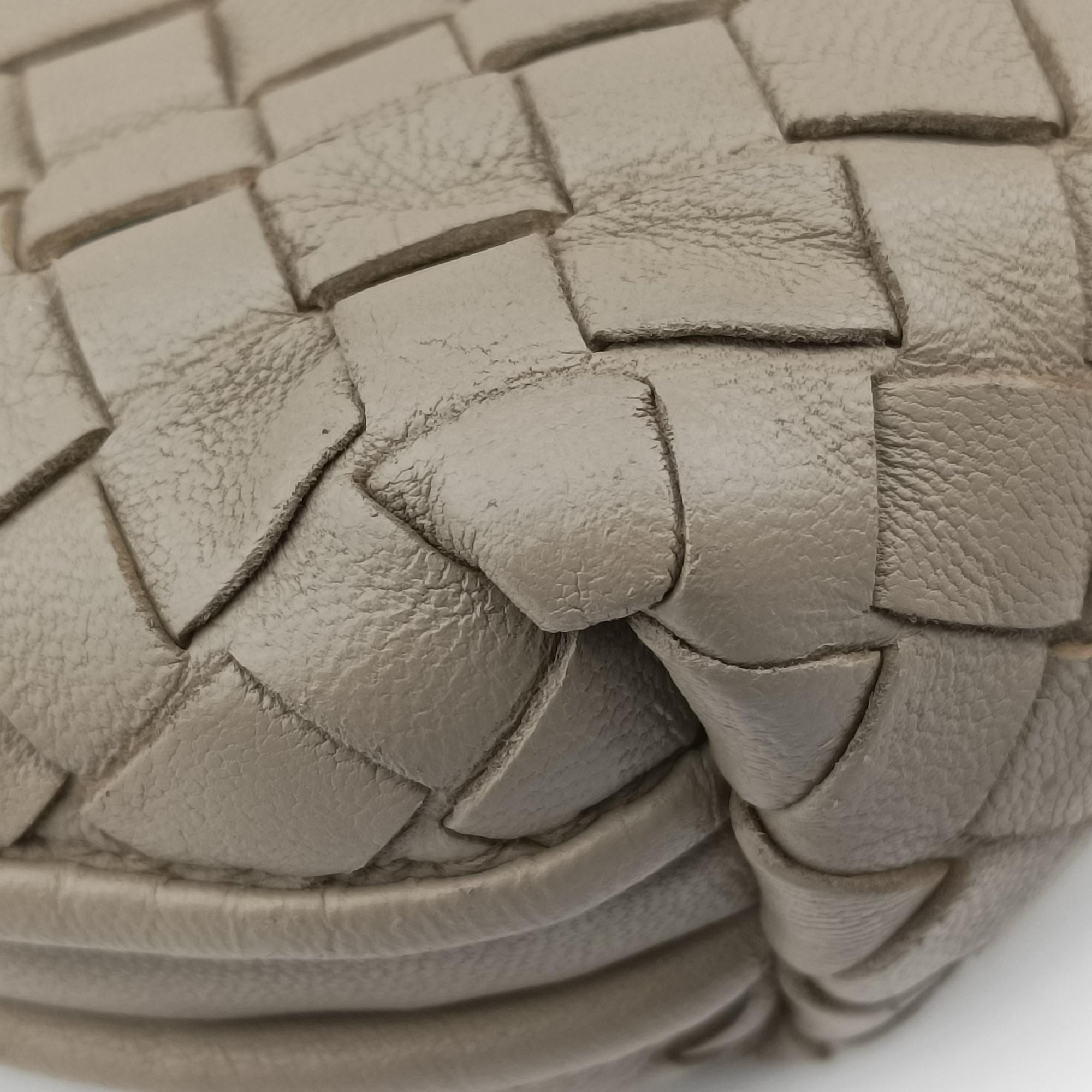 Pre-owned Bottega Veneta Nodini Beige lambskin  shoulderbag | stylenewstar