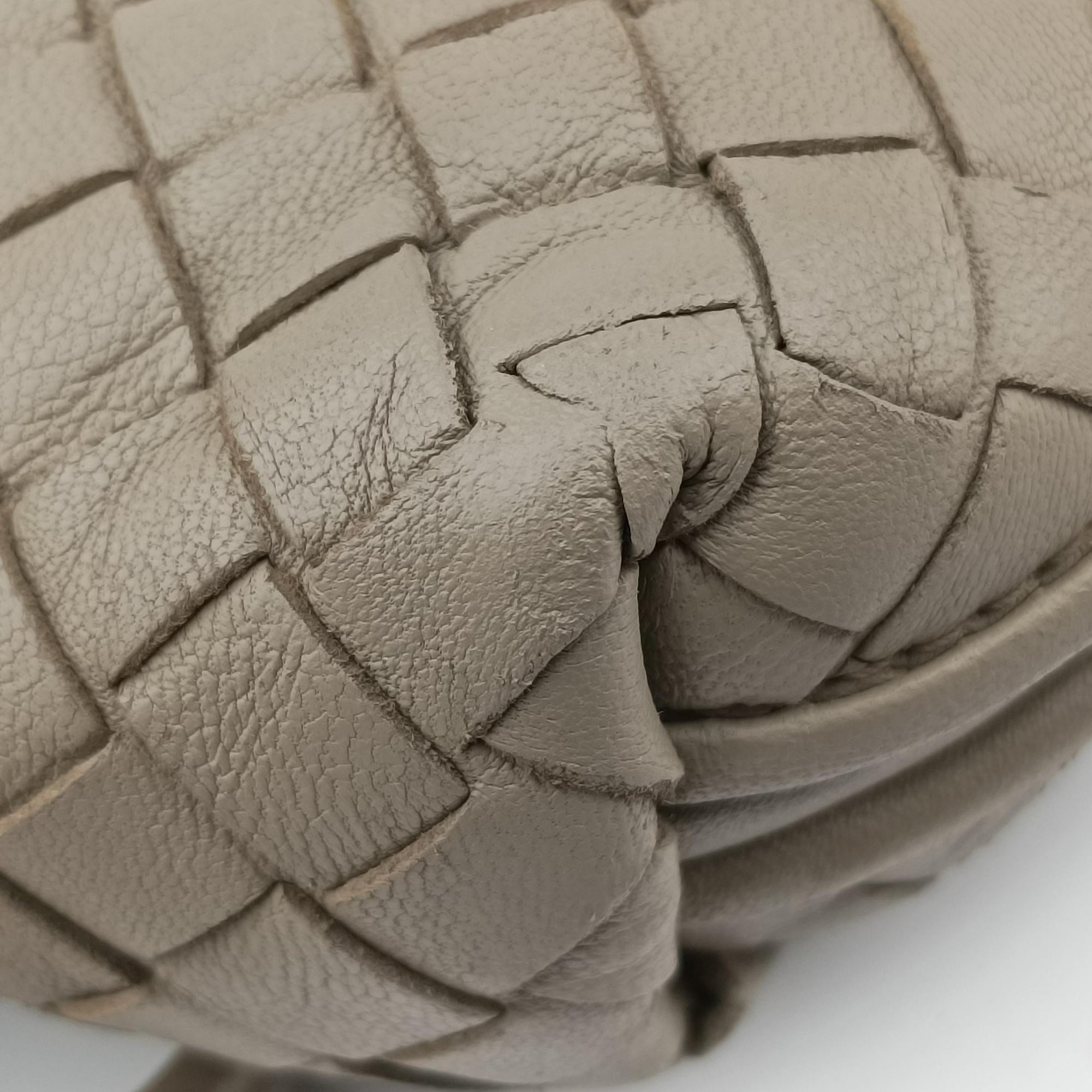 Pre-owned Bottega Veneta Nodini Beige lambskin  shoulderbag | stylenewstar