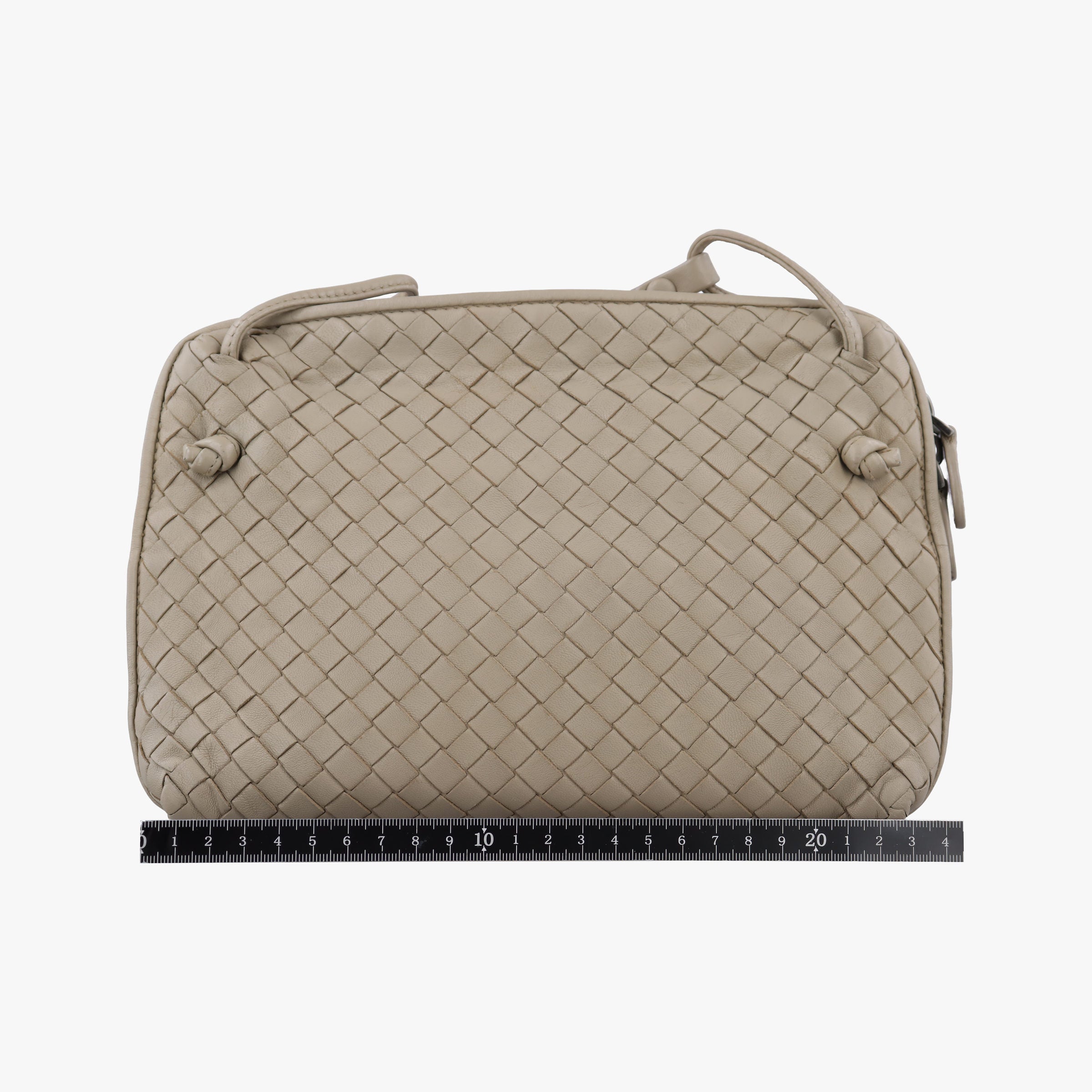 Pre-owned Bottega Veneta Nodini Beige lambskin  shoulderbag | stylenewstar