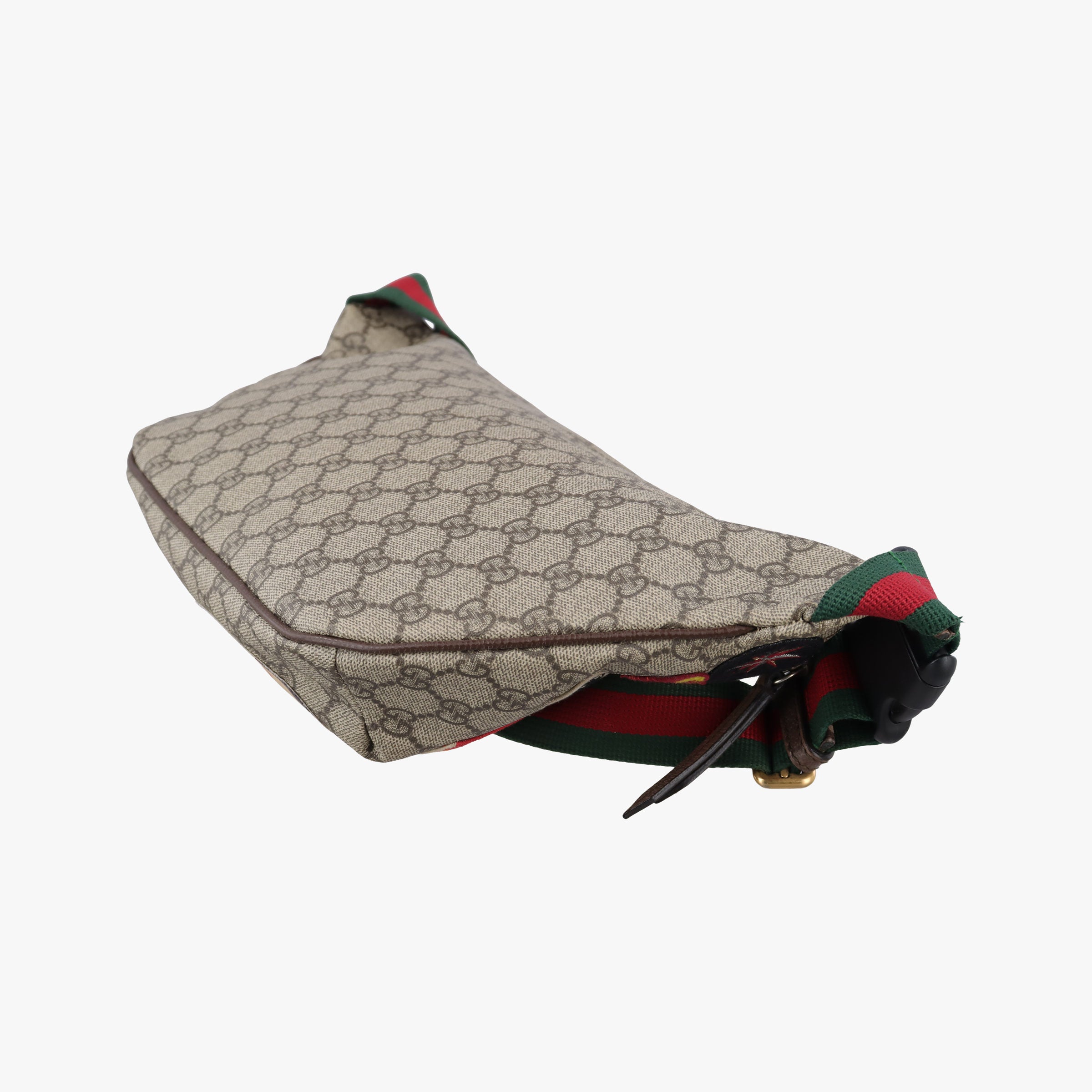 Pre-owned Gucci GG Supreme Courrier beige×Multi PVC coated canvas 529711 bum bag/waist bag | stylenewstar