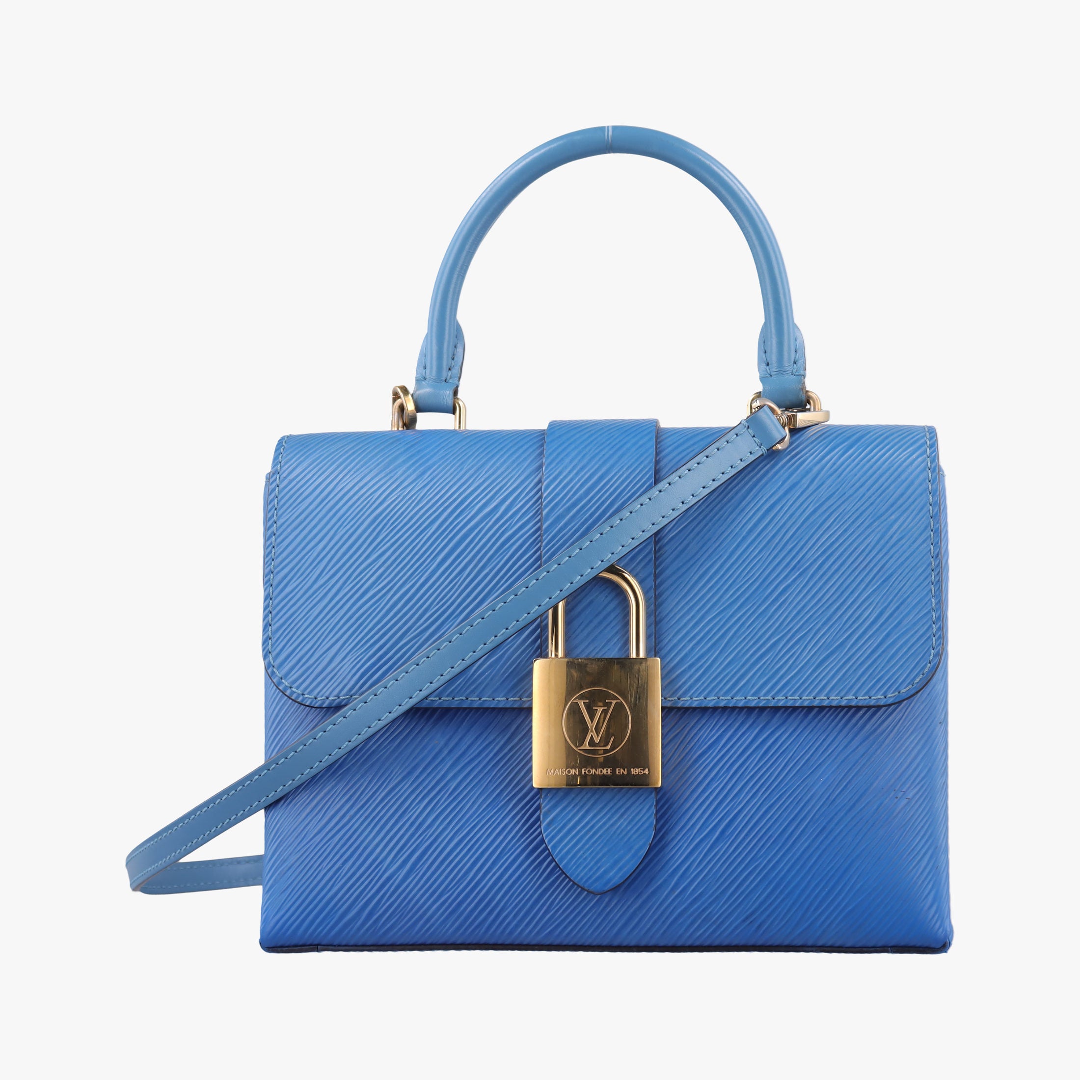 Secondhand Louis Vuitton Locky BB BLEU JEAN Epi M53159 shoulderbag | stylenewstar
