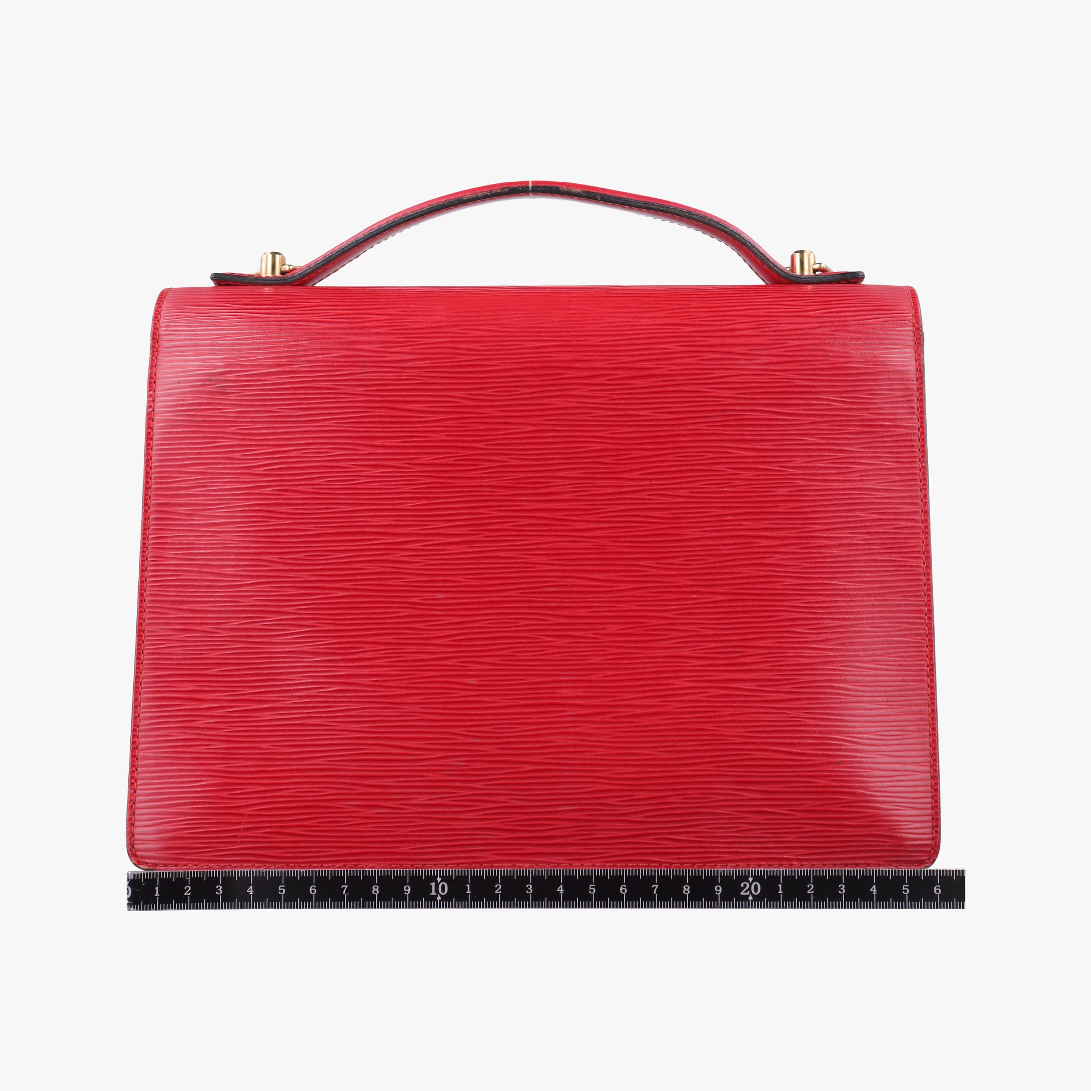Secondhand Louis Vuitton MONCEAU Castilian Red Epi M52122 shoulderbag | stylenewstar