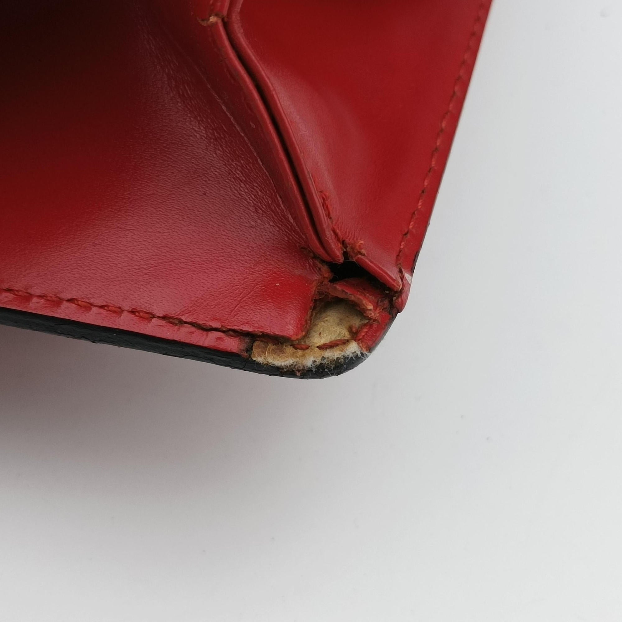 Secondhand Louis Vuitton MONCEAU Castilian Red Epi M52122 shoulderbag | stylenewstar