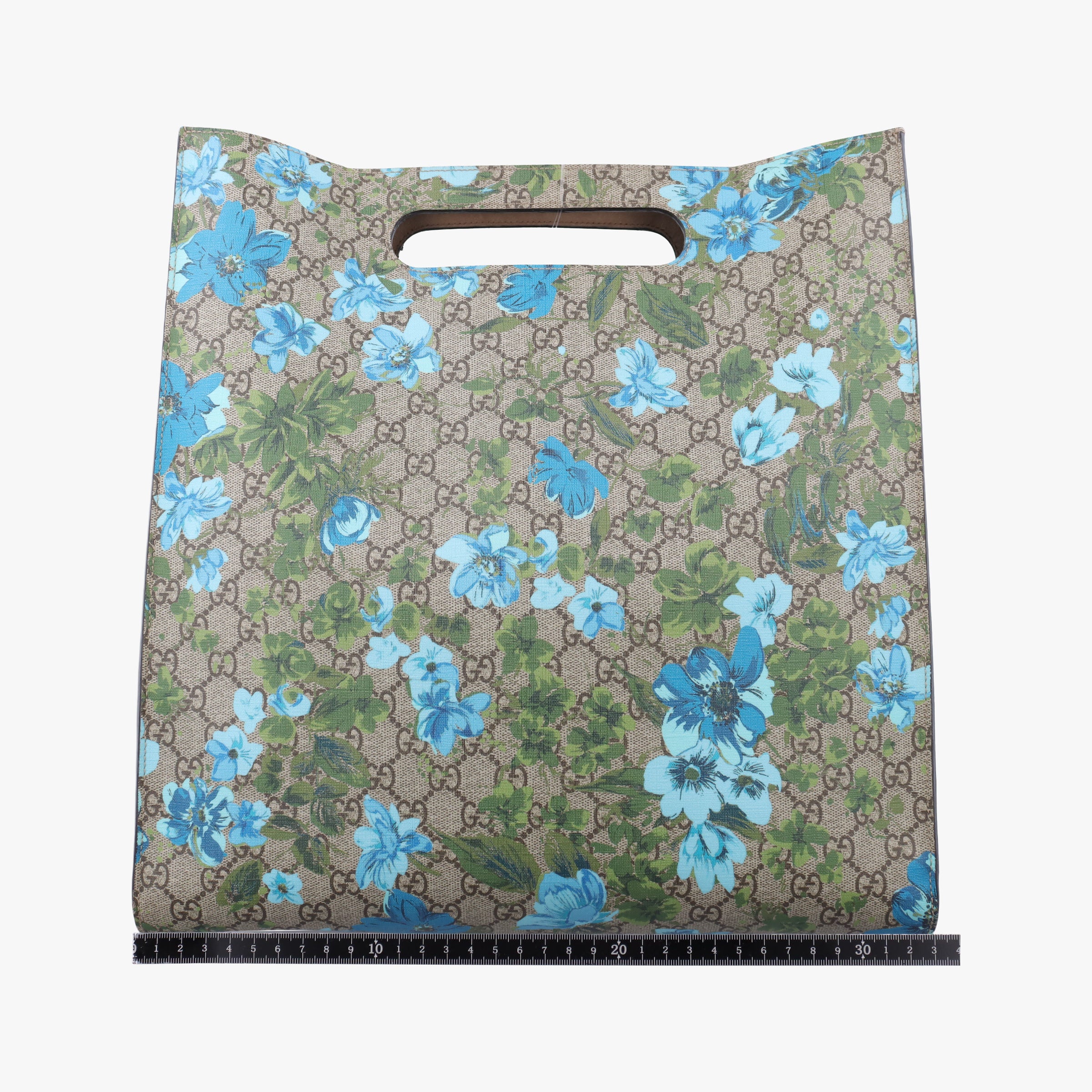 Secondhand Gucci GG Supreme Linea C Blooms GucciGhost Beige×Multicolour PVC coated canvas 414476 shoulderbag | stylenewstar