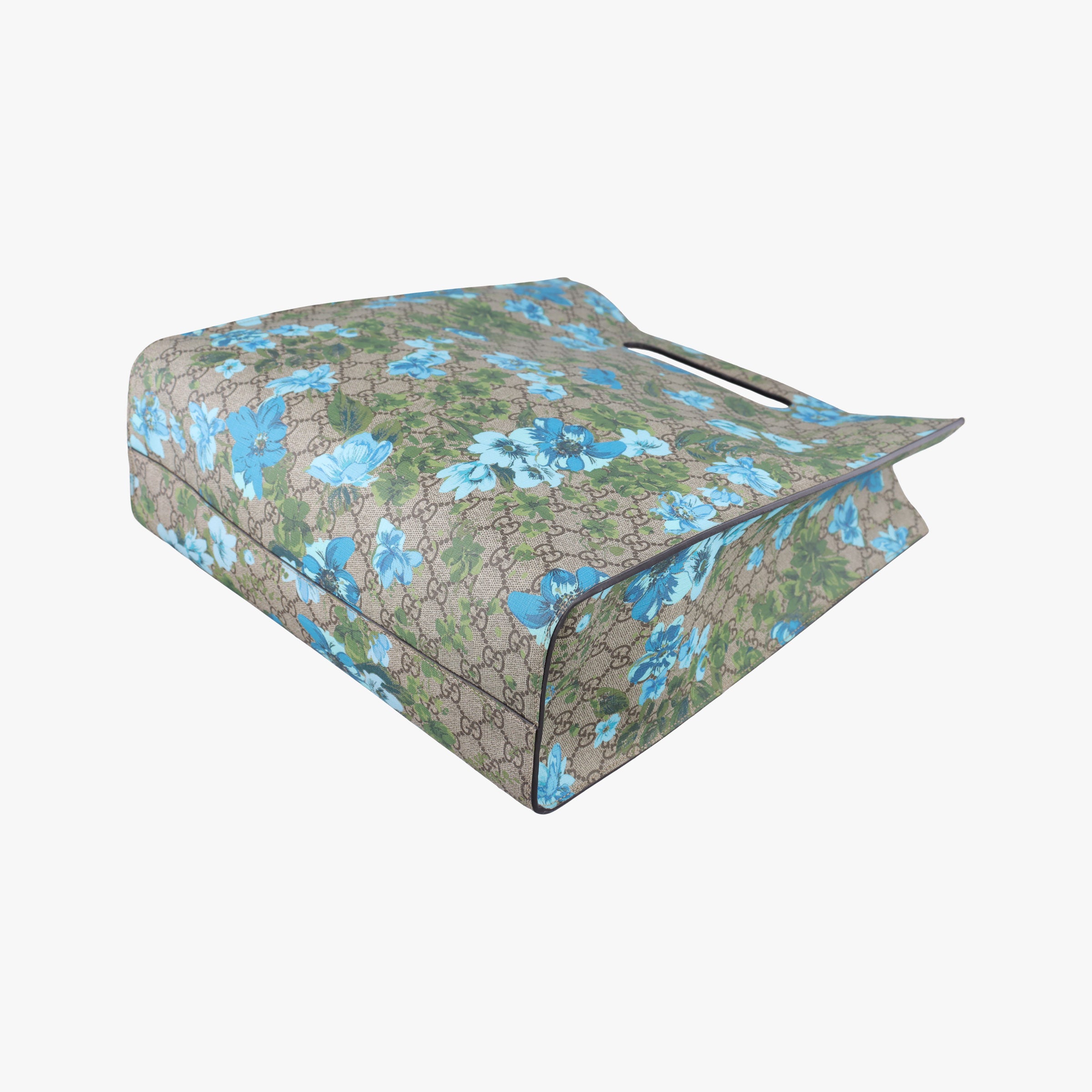Secondhand Gucci GG Supreme Linea C Blooms GucciGhost Beige×Multicolour PVC coated canvas 414476 shoulderbag | stylenewstar