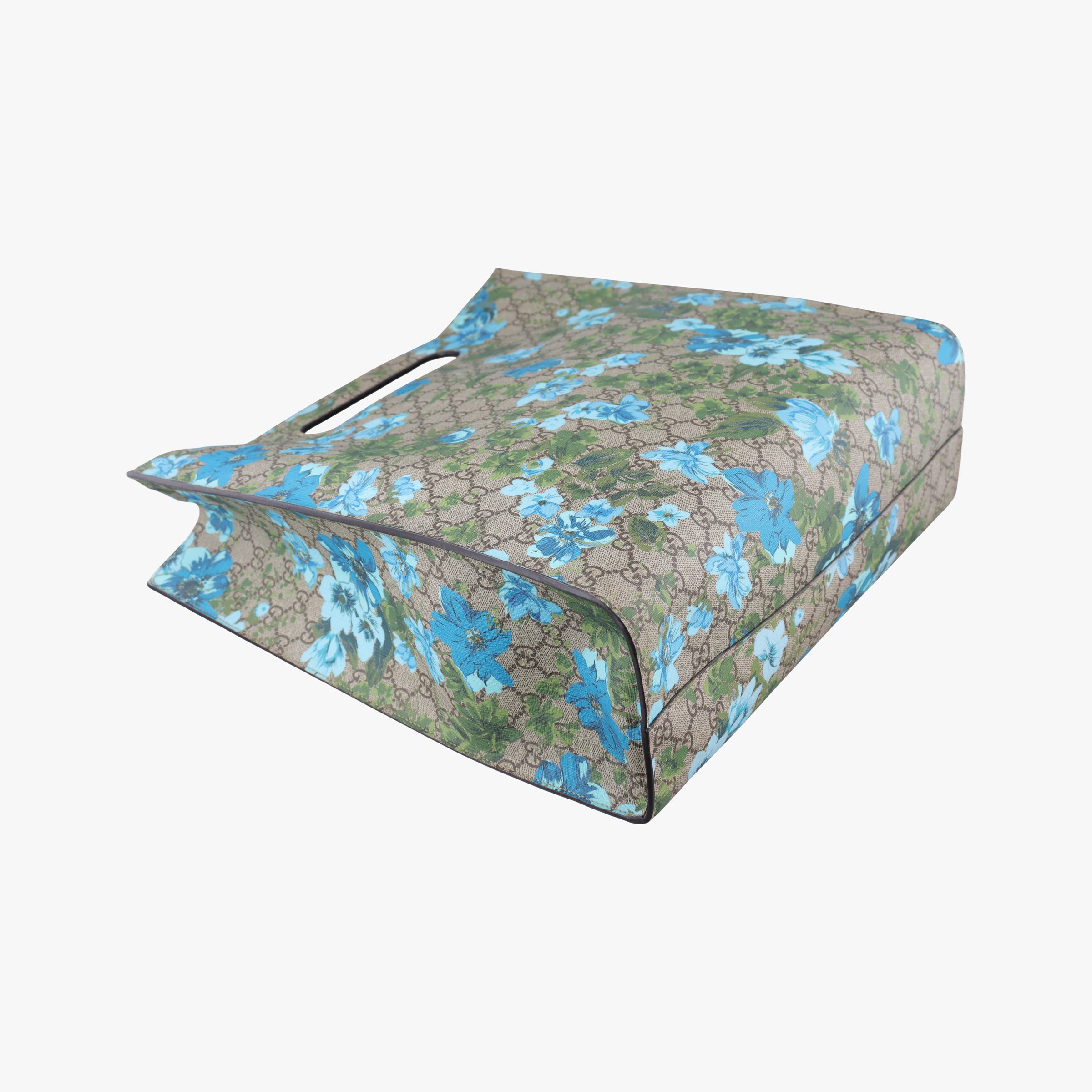 Secondhand Gucci GG Supreme Linea C Blooms GucciGhost Beige×Multicolour PVC coated canvas 414476 shoulderbag | stylenewstar