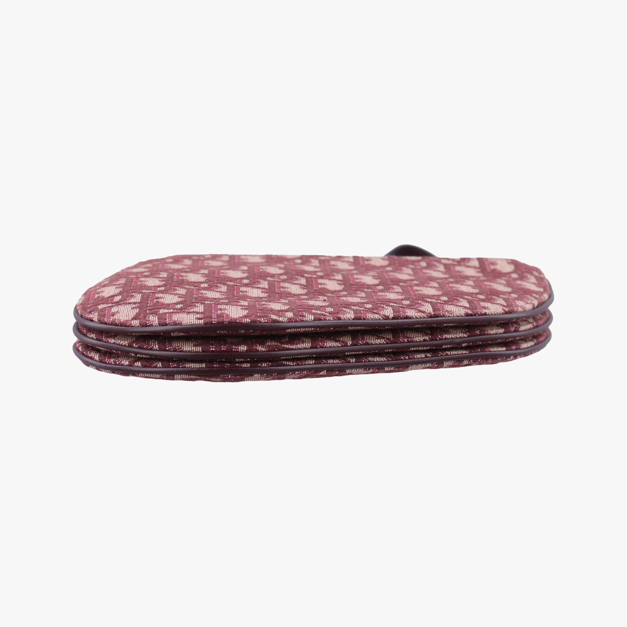 Pre-owned Christian Dior saddle Red Jacquard  shoulderbag | stylenewstar