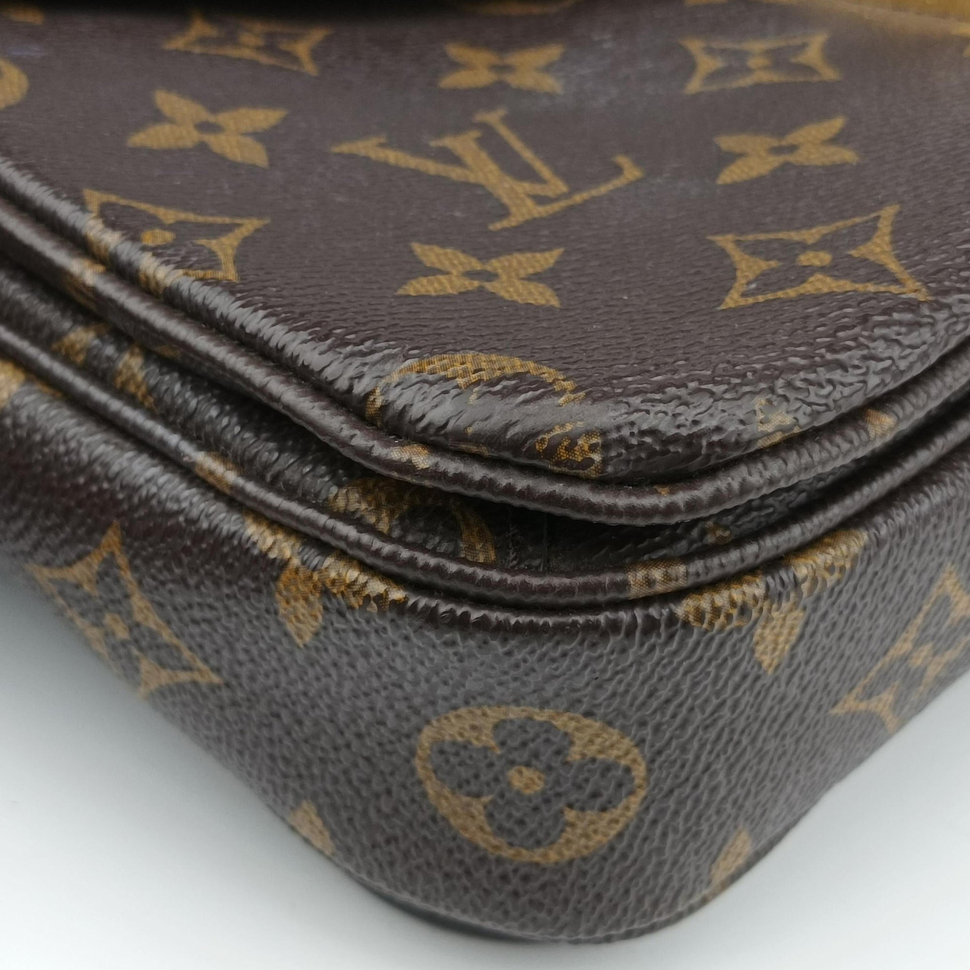 Pre-owned Louis Vuitton Pochette Metis MM Brown Monogram Canvas M44875 shoulderbag | stylenewstar