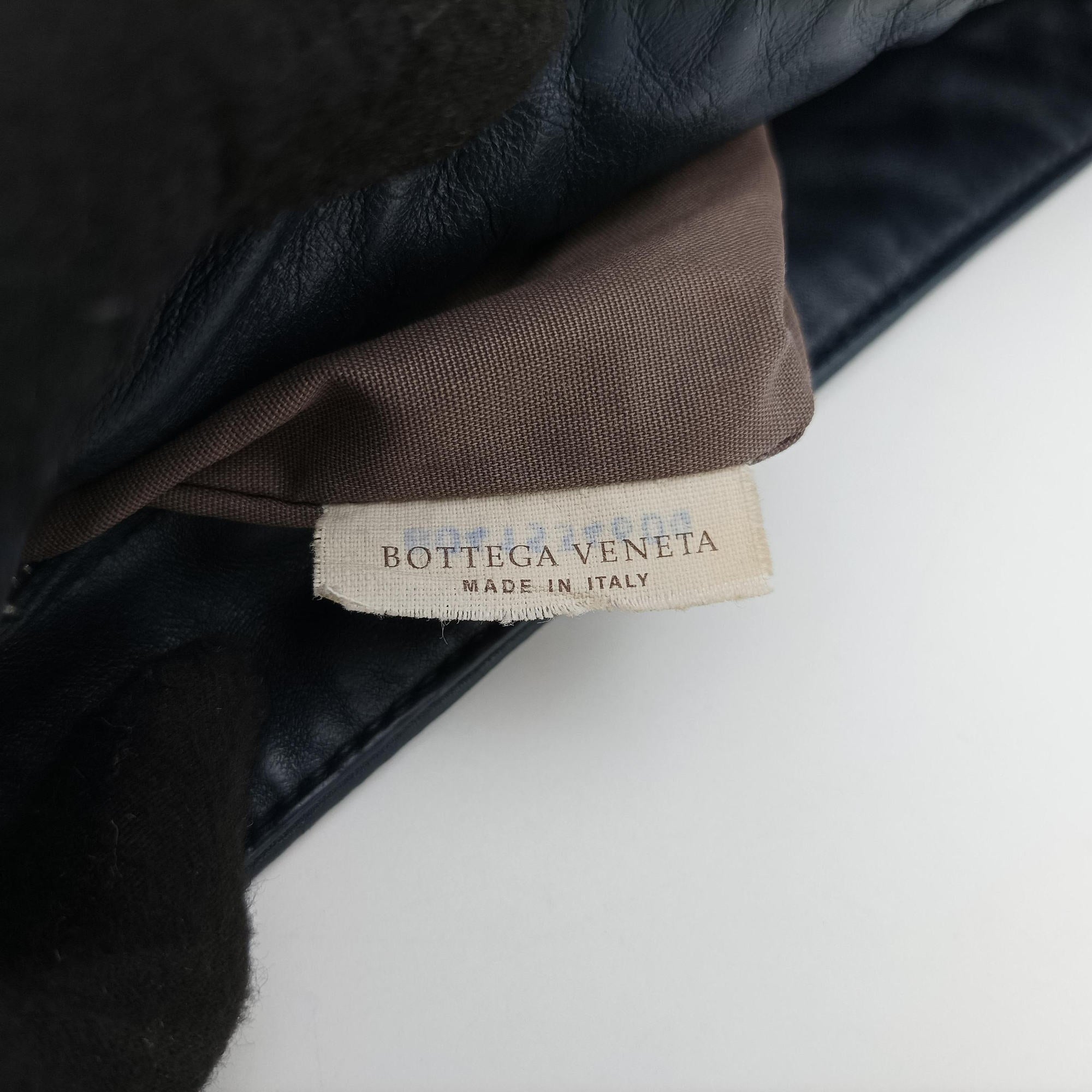 Pre-owned Bottega Veneta Intrecciato Blue lambskin  shoulderbag | stylenewstar