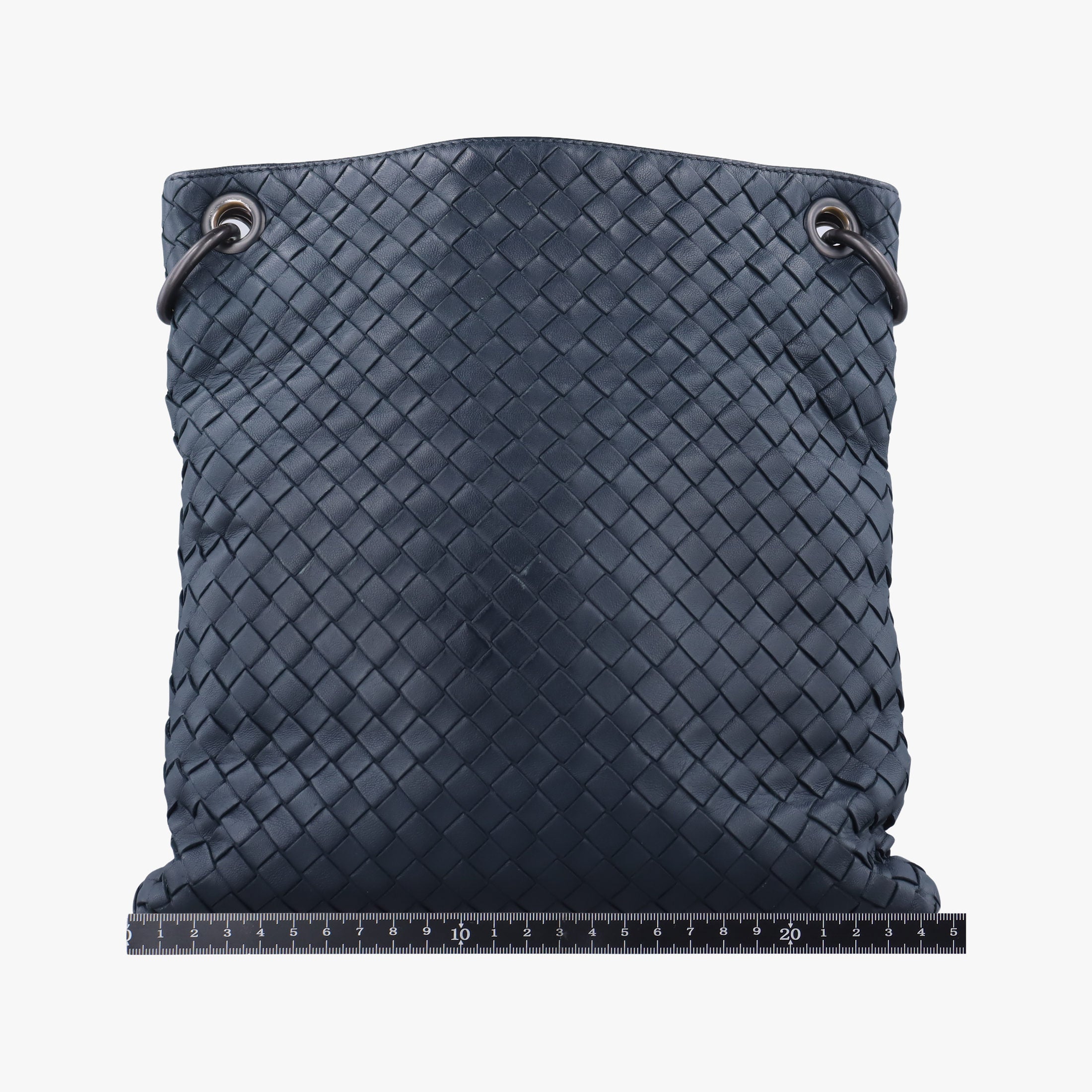 Pre-owned Bottega Veneta Intrecciato Blue lambskin  shoulderbag | stylenewstar