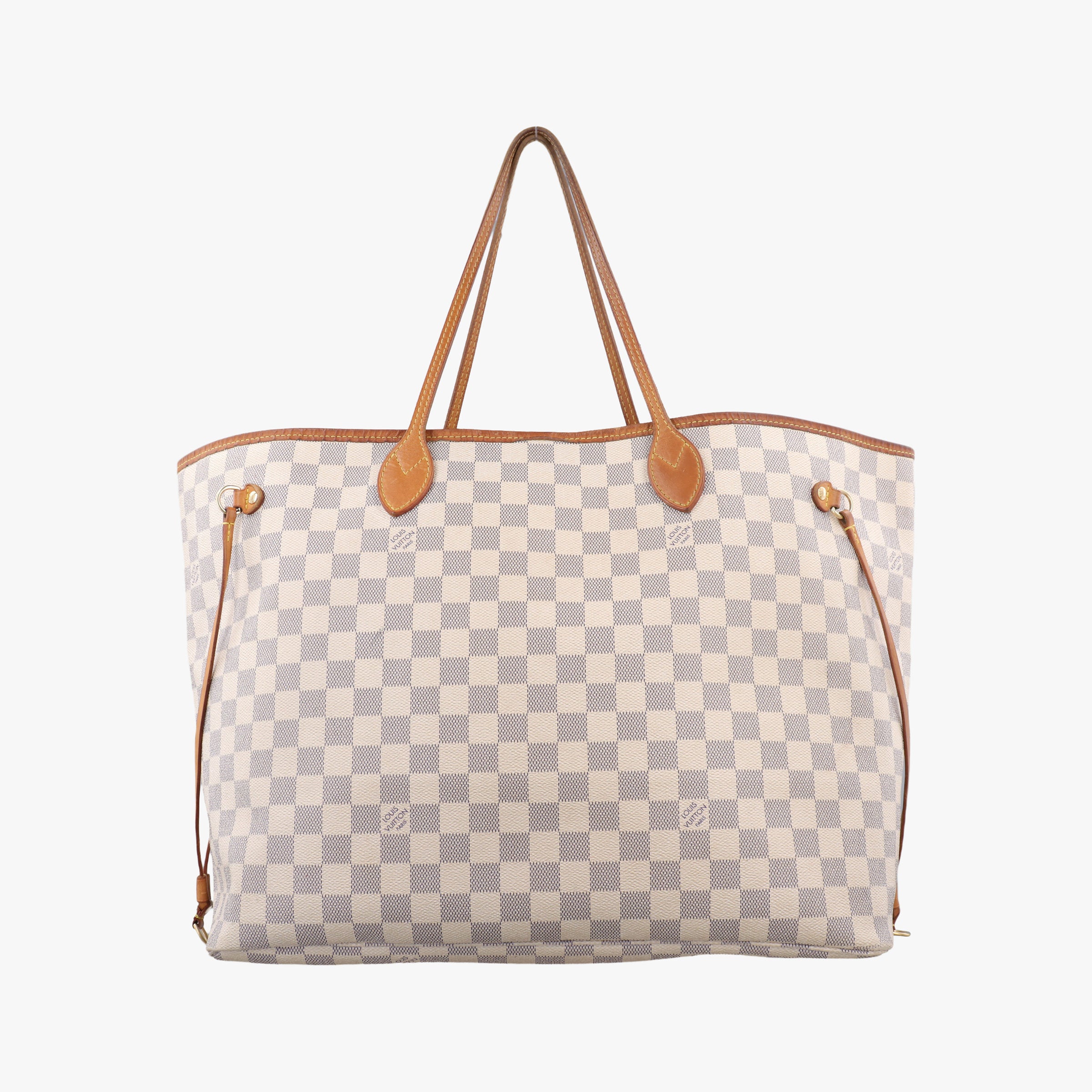 Pre-owned Louis Vuitton NEVERFULL GM AZUR Damier Canvas N51108 shoulderbag | stylenewstar