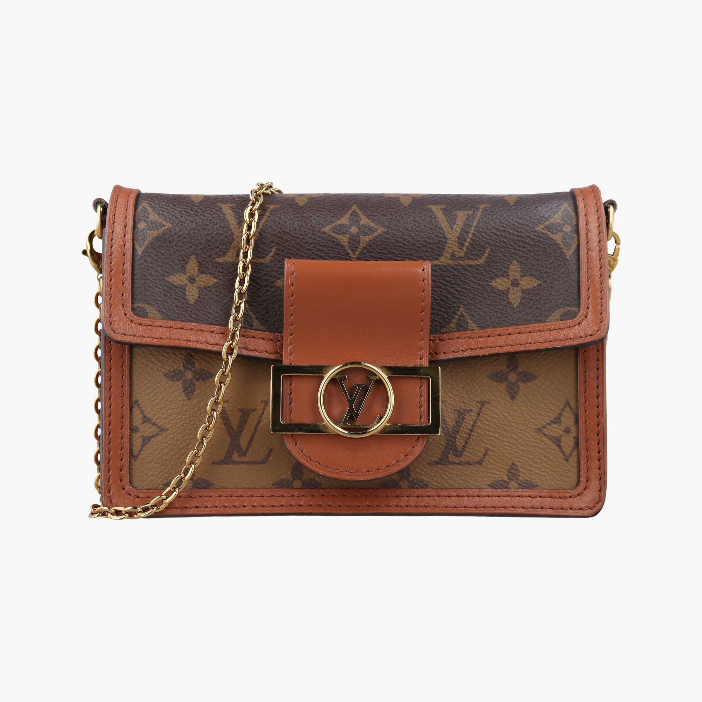 Vintage Louis Vuitton Portefeuille Dauphine Brown Monogram Reverse M68746 shoulderbag | stylenewstar
