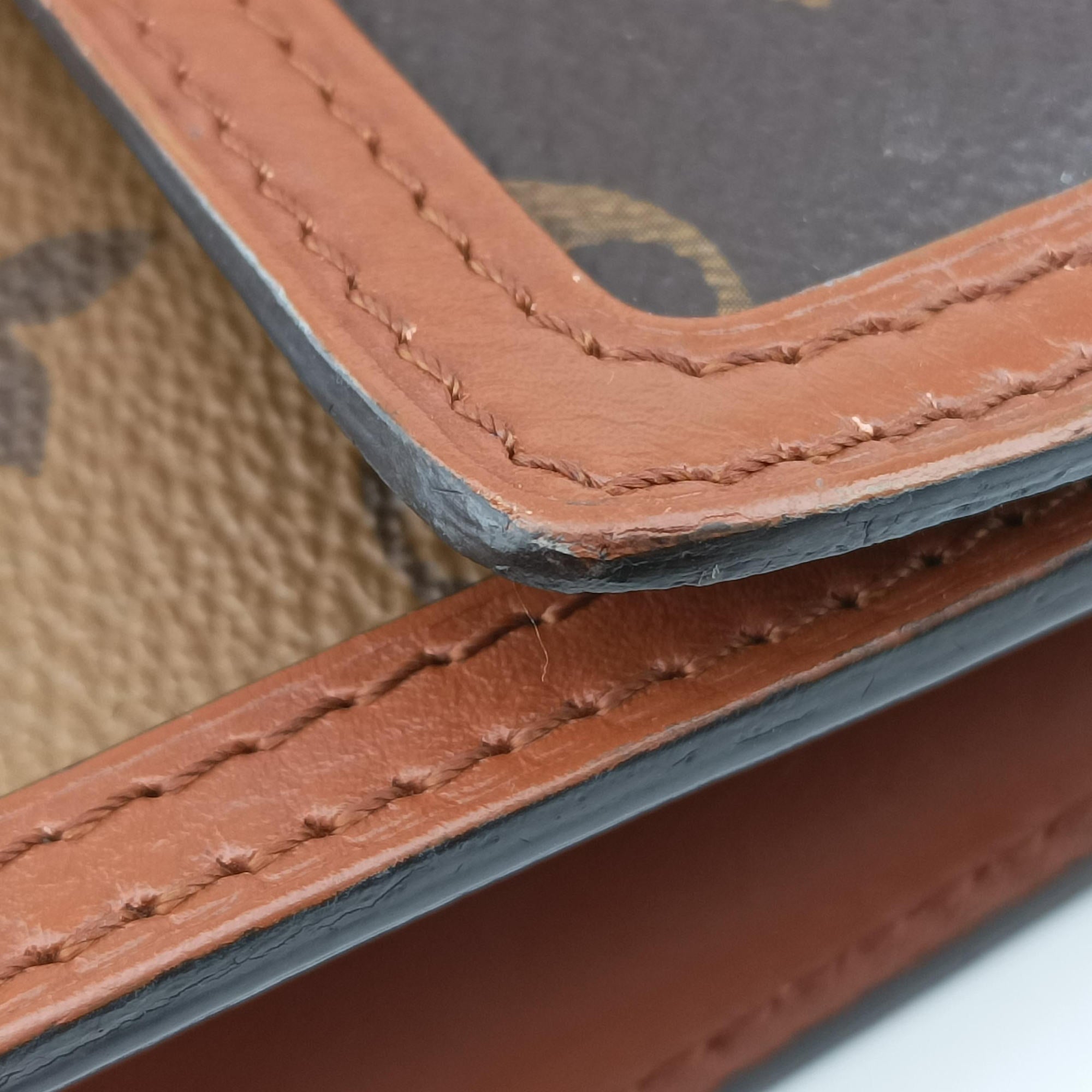 Vintage Louis Vuitton Portefeuille Dauphine Brown Monogram Reverse M68746 shoulderbag | stylenewstar
