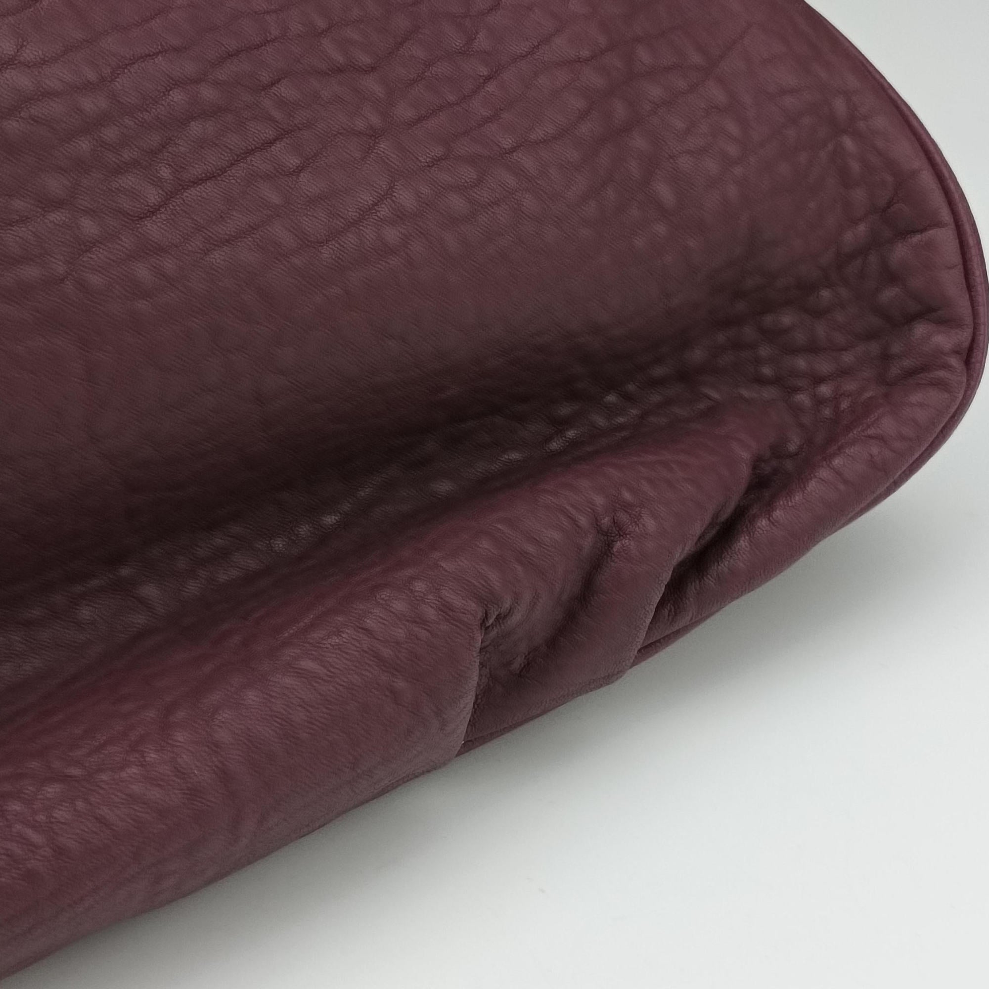 Pre-owned Fendi Mia Purple Leather 8BR615 shoulderbag | stylenewstar