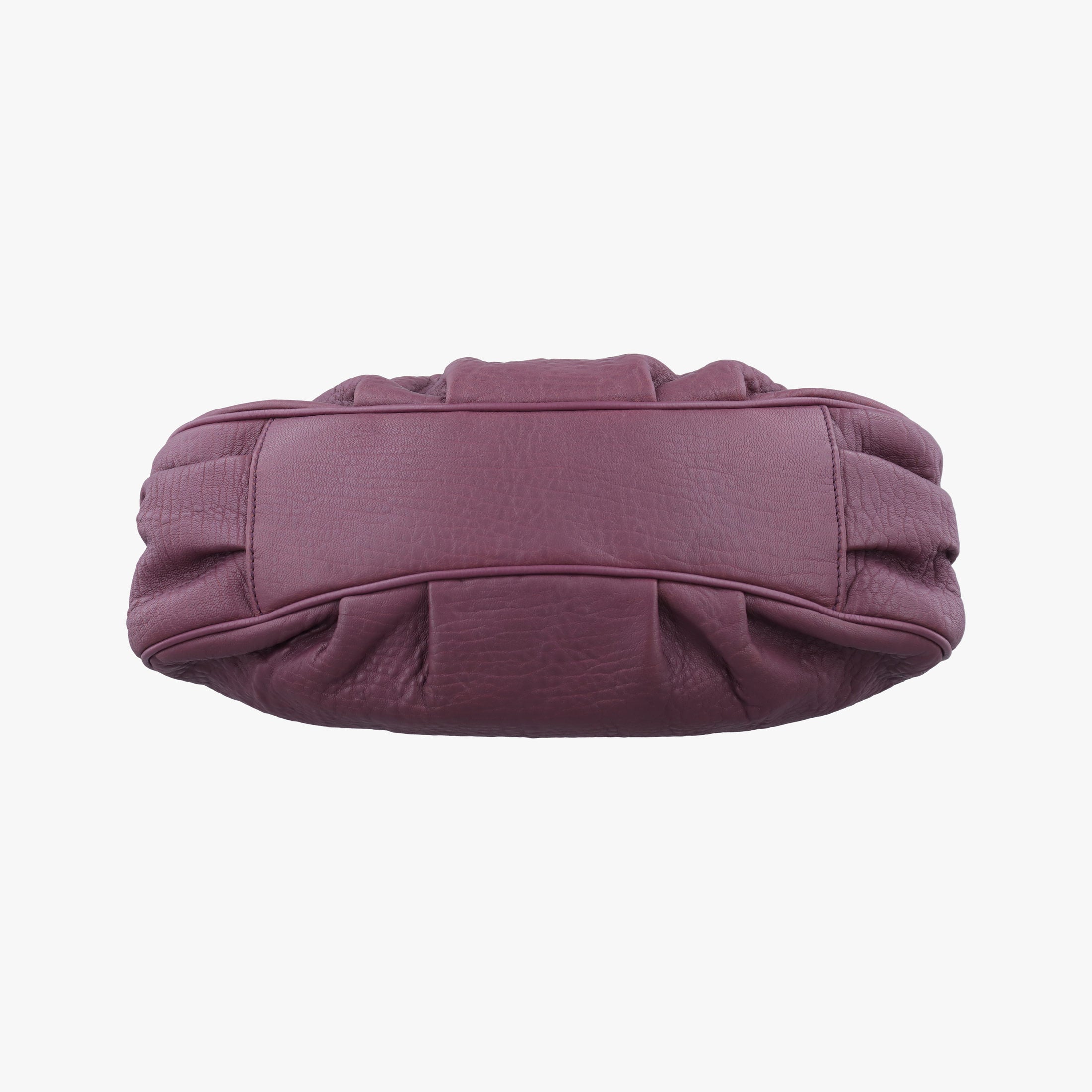 Pre-owned Fendi Mia Purple Leather 8BR615 shoulderbag | stylenewstar