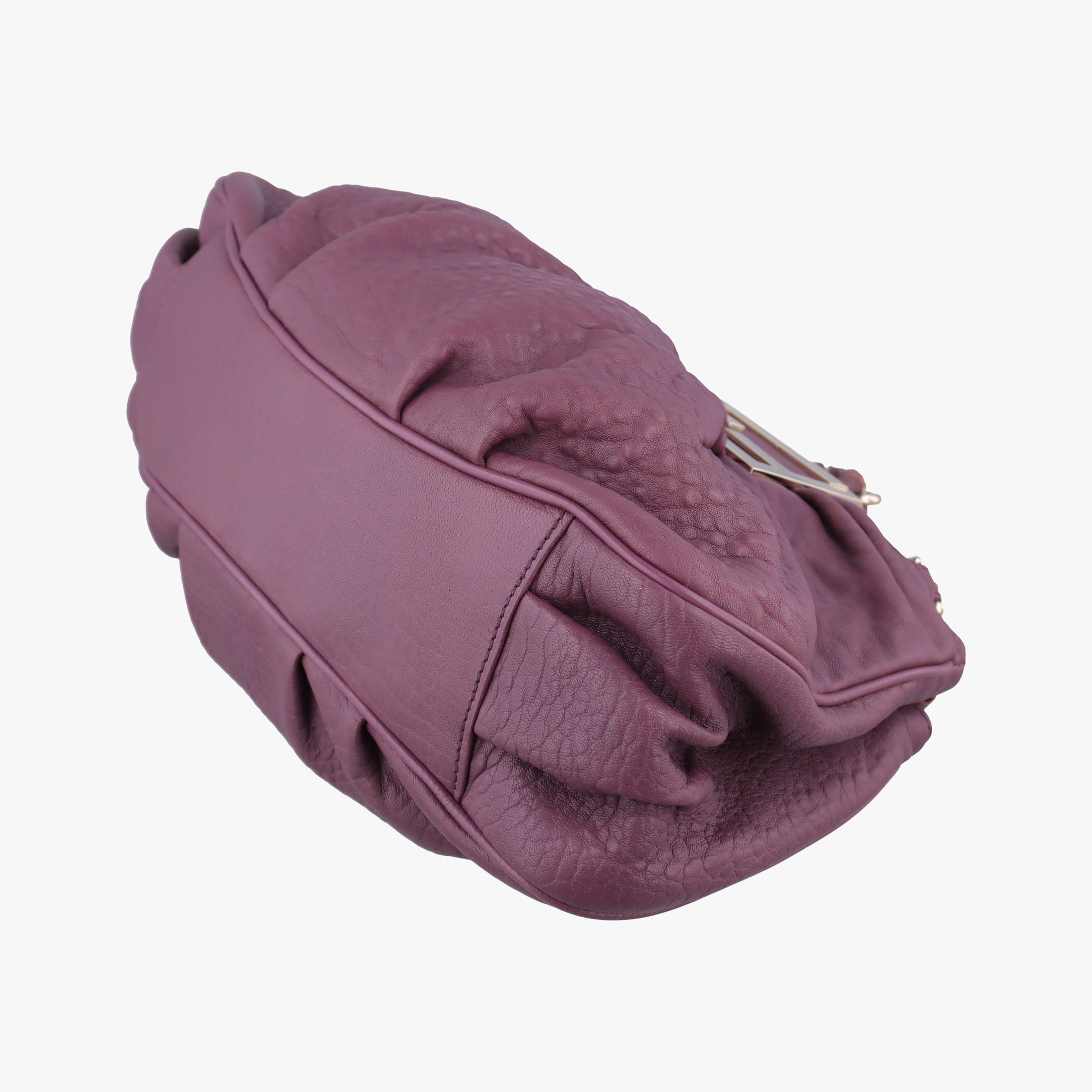 Pre-owned Fendi Mia Purple Leather 8BR615 shoulderbag | stylenewstar