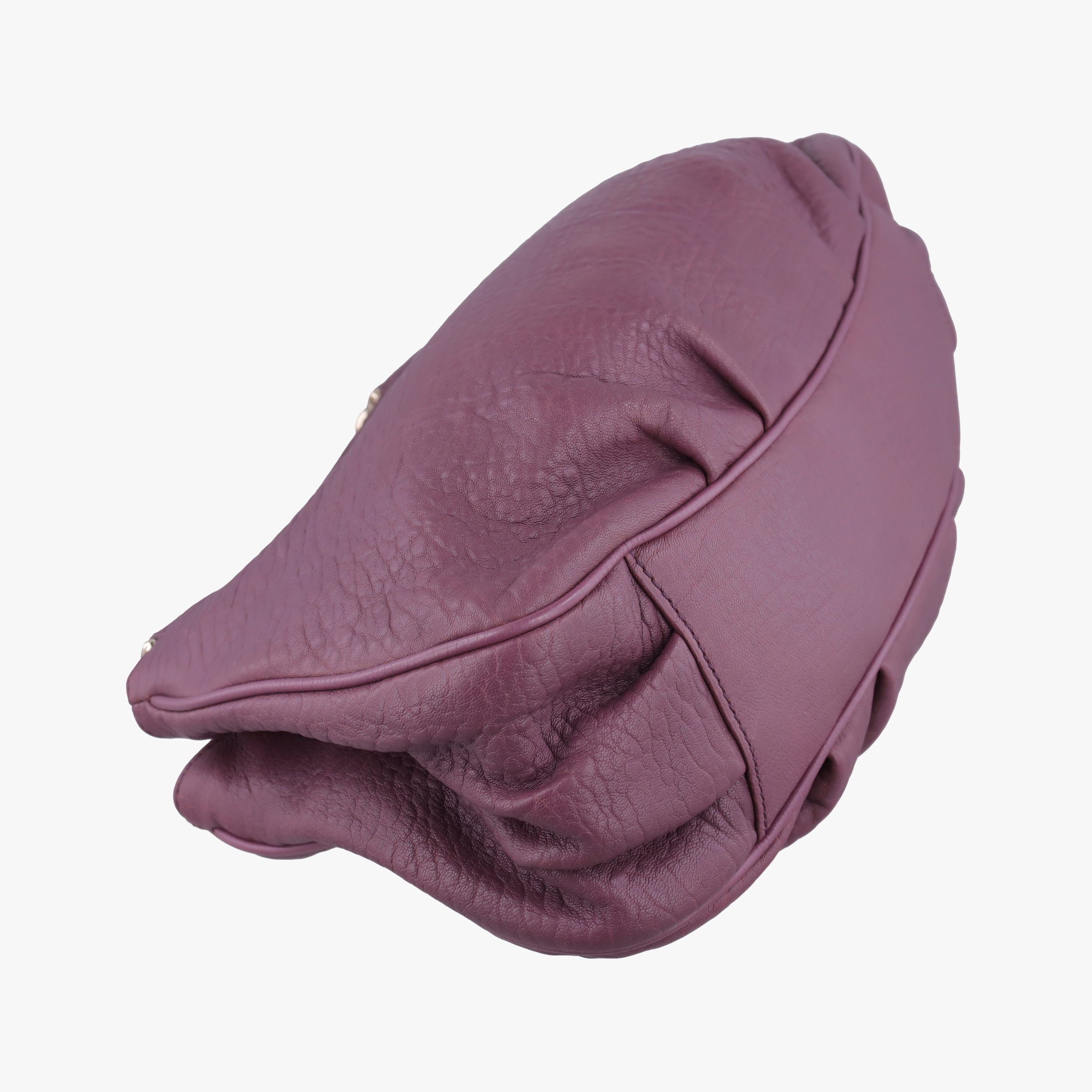 Pre-owned Fendi Mia Purple Leather 8BR615 shoulderbag | stylenewstar
