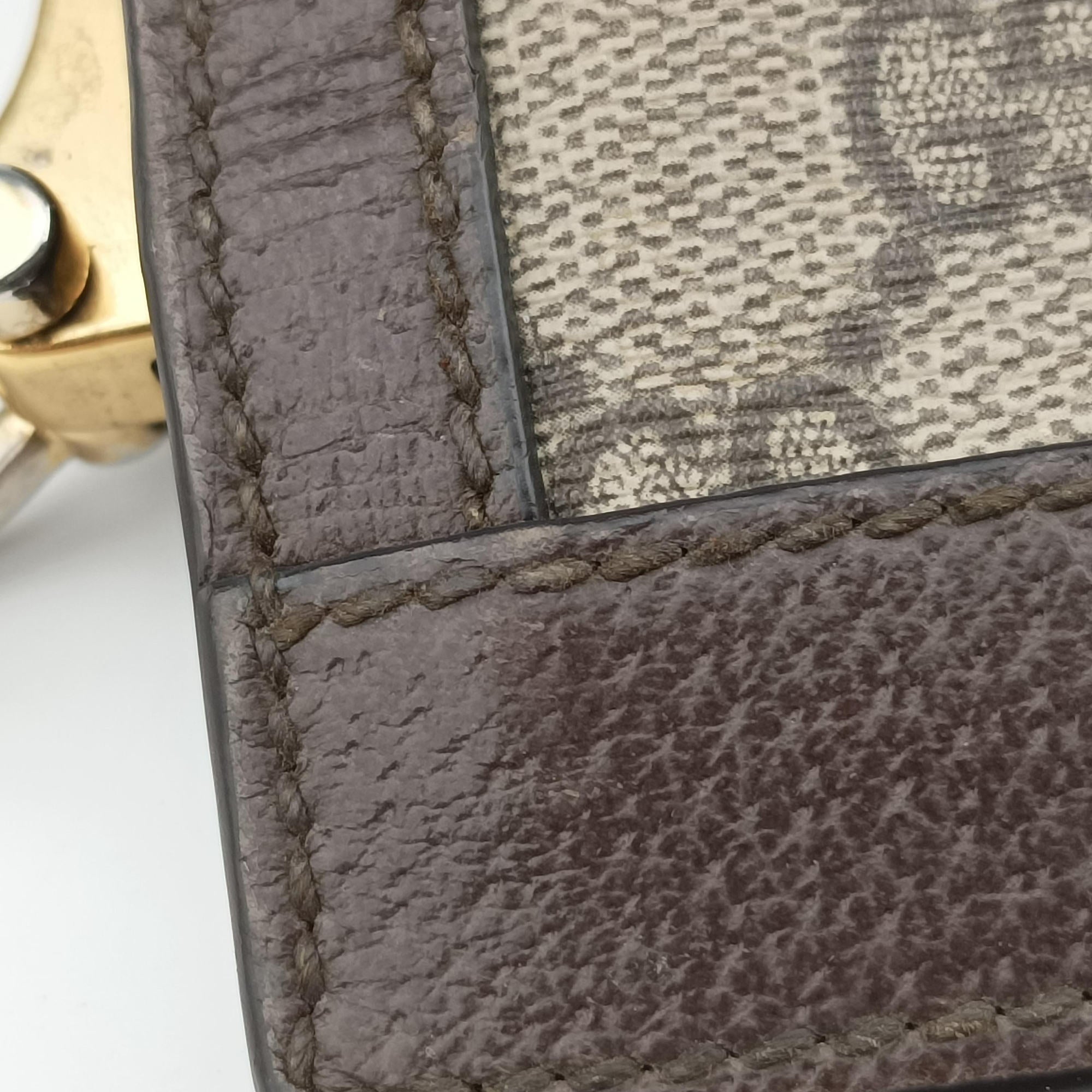 Secondhand Gucci Ophidia Brown×Red×Green PVC coated canvas×leather 503877 shoulderbag | stylenewstar