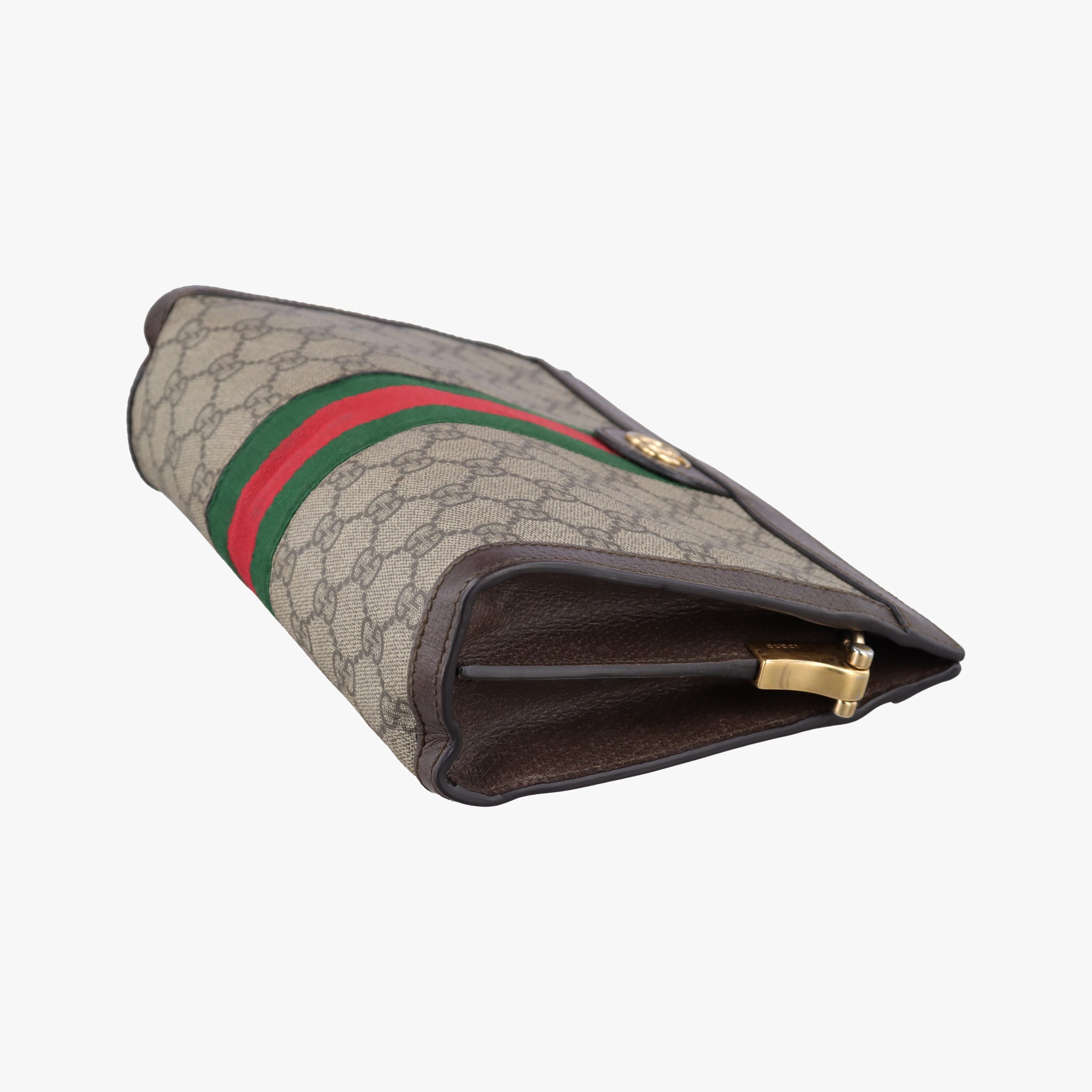 Secondhand Gucci Ophidia Brown×Red×Green PVC coated canvas×leather 503877 shoulderbag | stylenewstar
