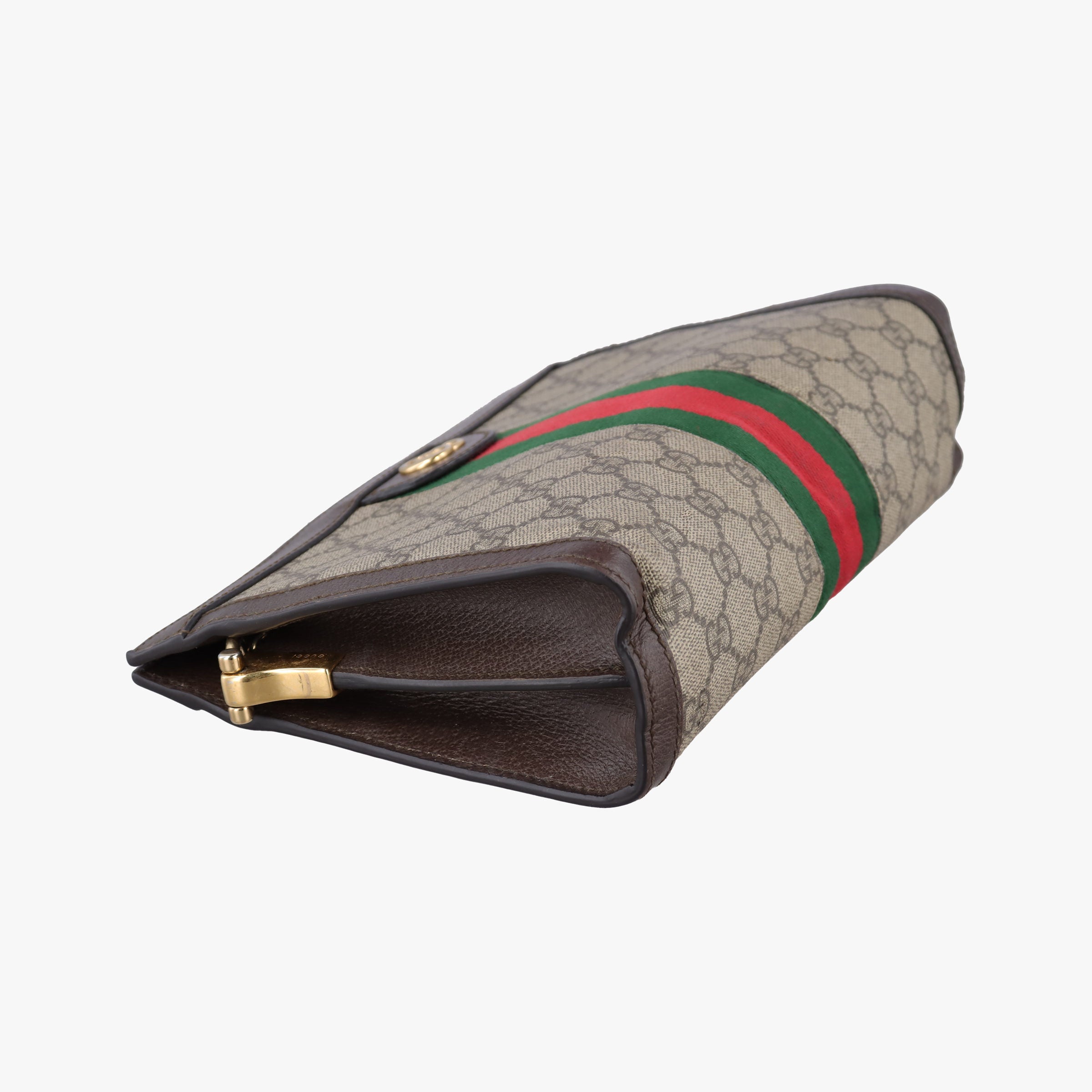 Secondhand Gucci Ophidia Brown×Red×Green PVC coated canvas×leather 503877 shoulderbag | stylenewstar